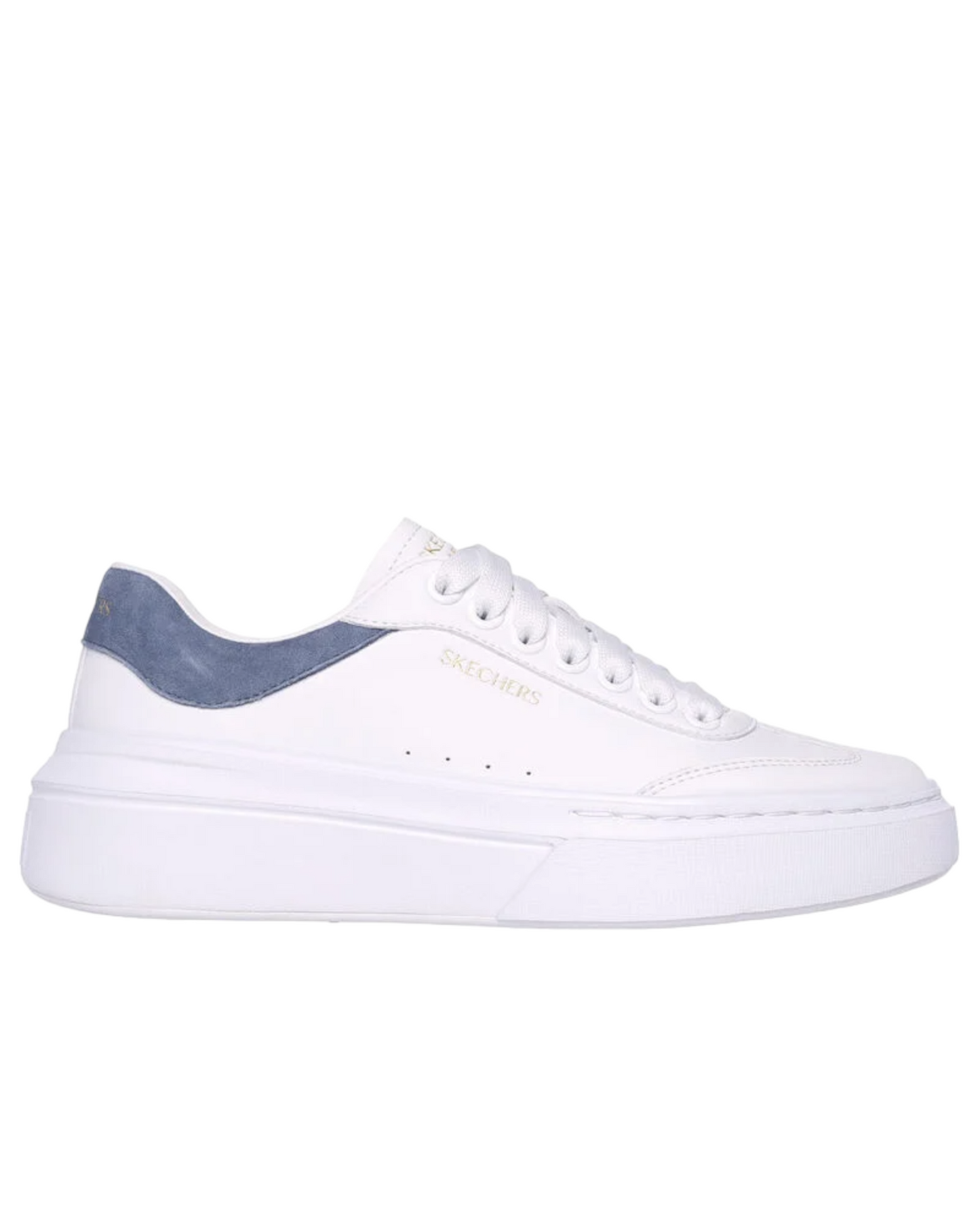 Pour un style épuré et remis au goût du jour, optez pour la chaussure Skechers Cordova Classic - Best Behavior. Cette chaussure décontractée à lacets comprend une empeigne en cuir synthétique durable et une semelle intérieure coussinée Skechers Air-Cooled Memory Foam®. #185060 vue du côté.