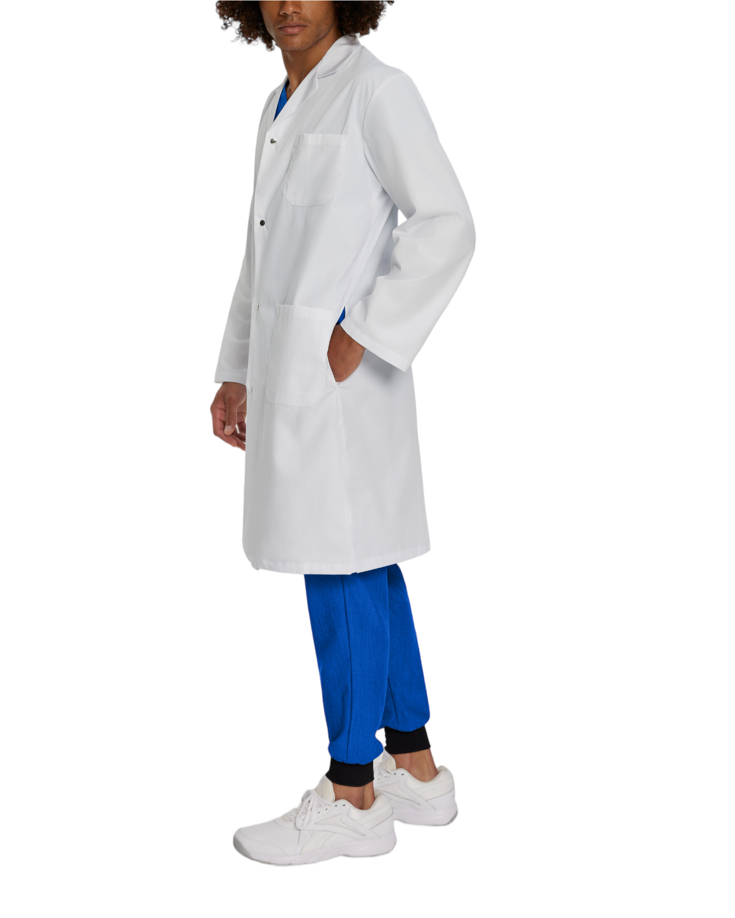 Sarrau de laboratoire à snaps manches droites unisexe Premium #6400-Brodé logo IRCUS