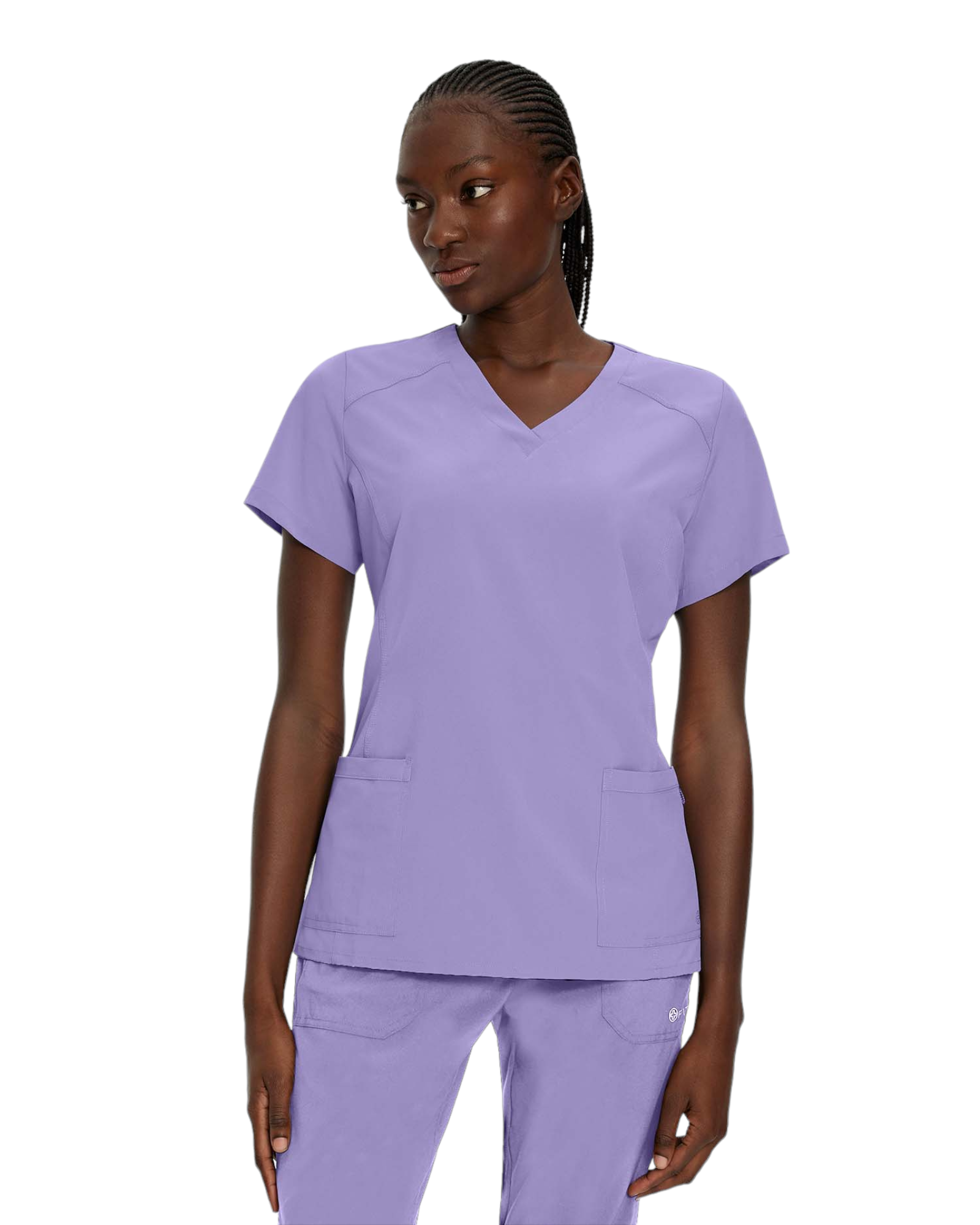 Haut medical avec col en V pour femme White Cross FIT 785