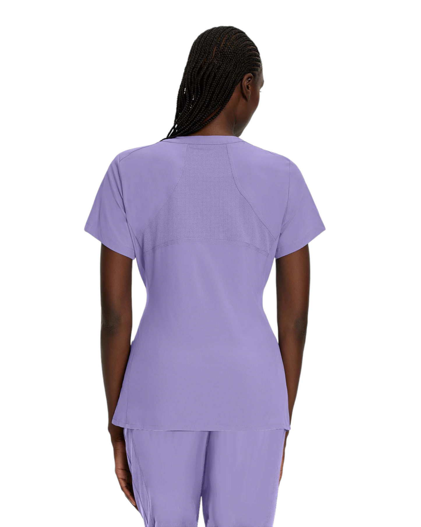 Haut médical pour femme avec col en V White Cross FIT #785