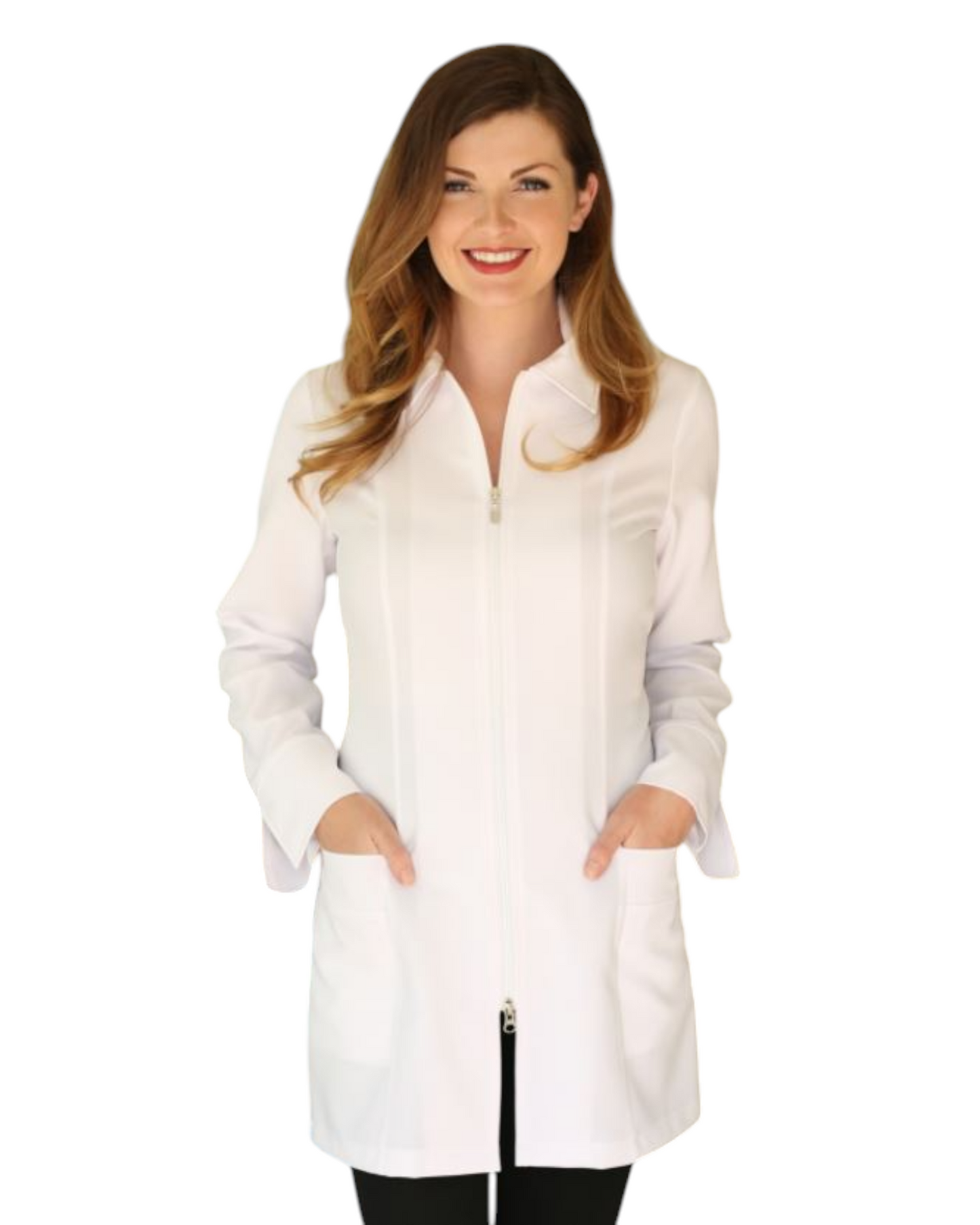 Women's Long Sleeve Lab Coat Les Secrets du Style #905ML