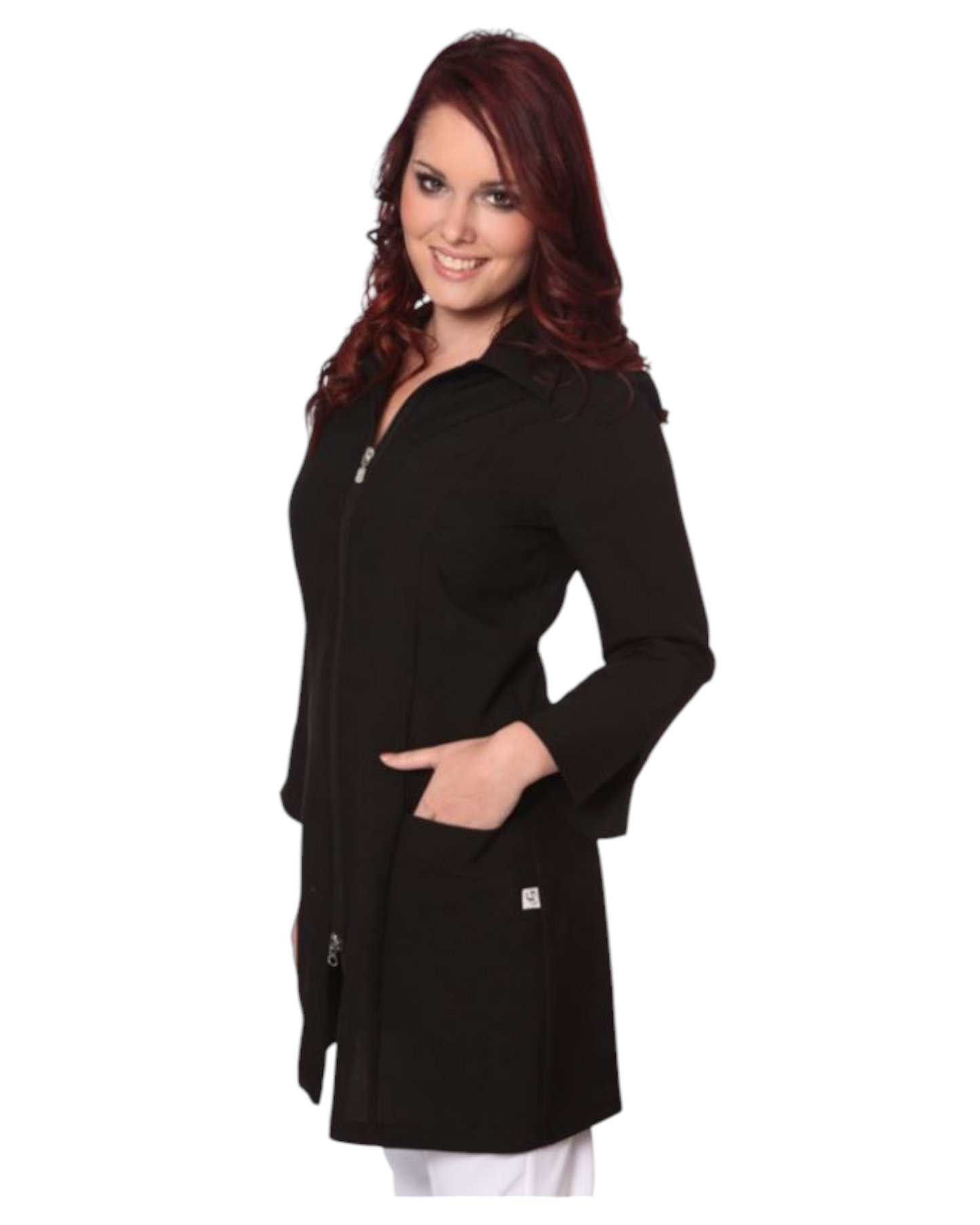 Women's Long Sleeve Lab Coat Les Secrets du Style #905ML