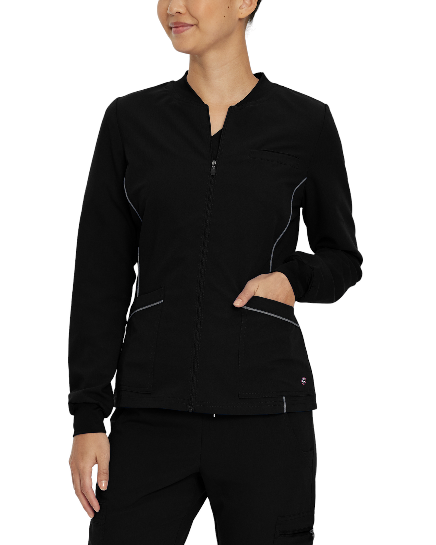 V-Tess Jacket - Jersey Collar White Cross #953