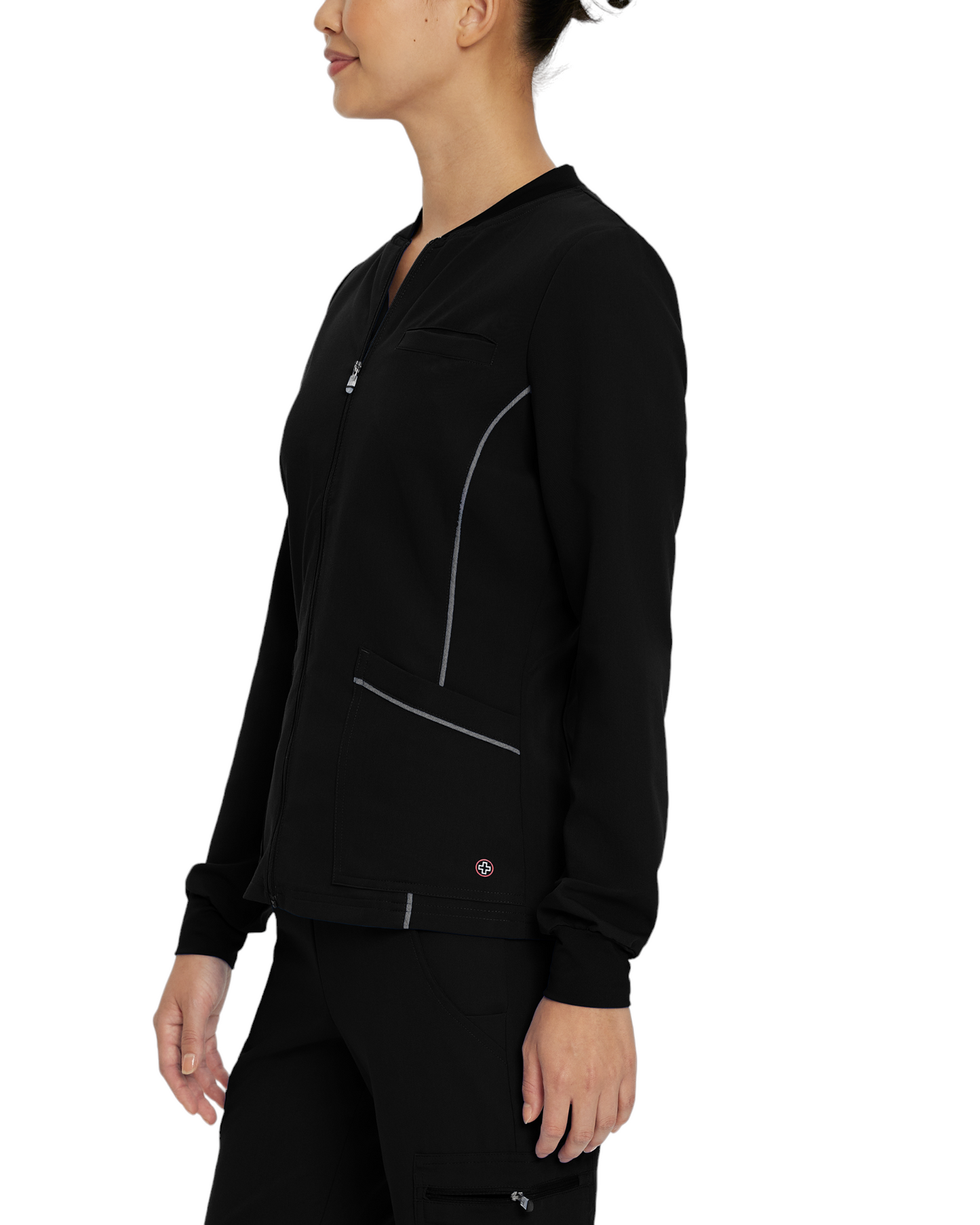 V-Tess Jacket - Jersey Collar White Cross #953