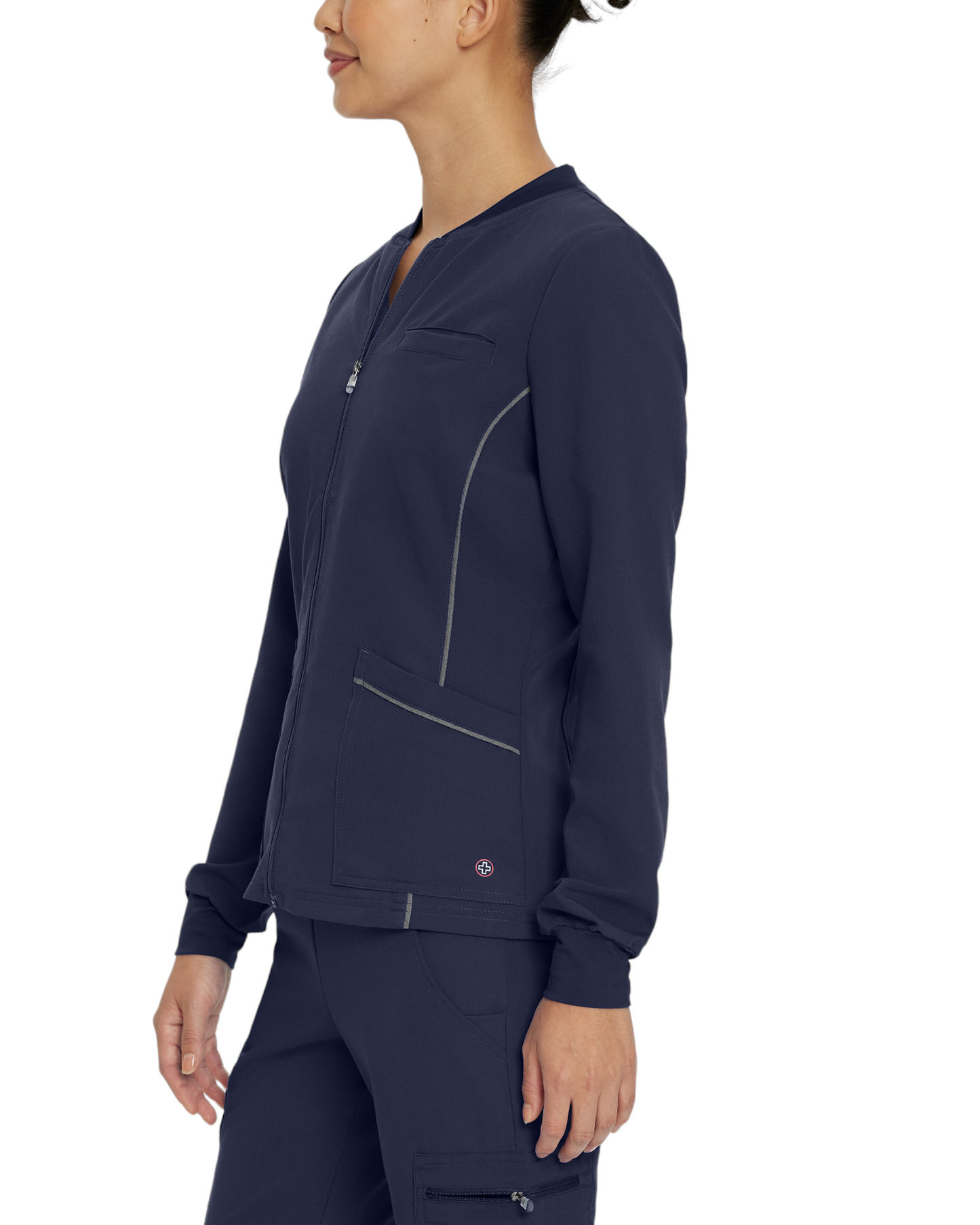 V-Tess Jacket - Jersey Collar White Cross #953