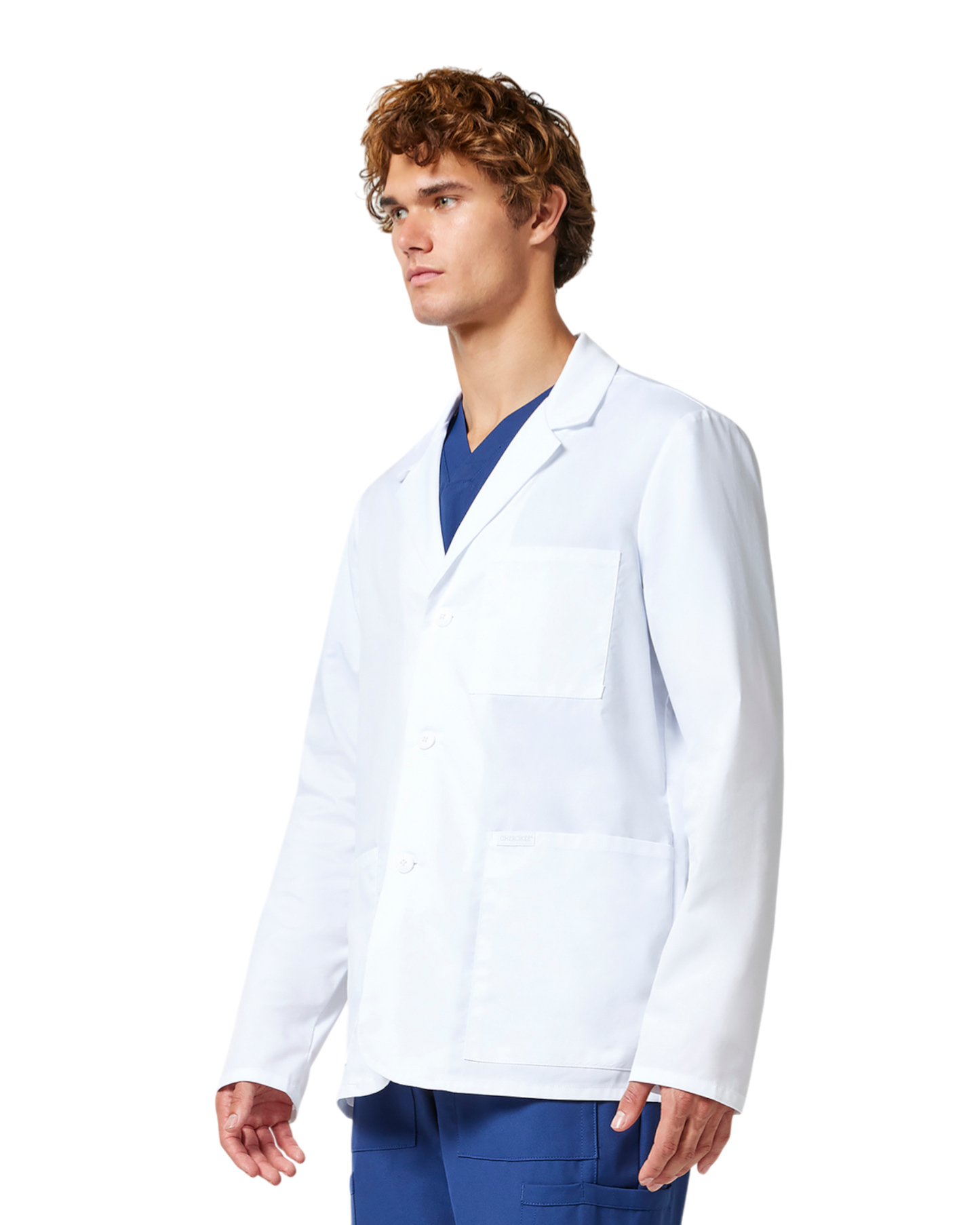 Men's consultation coat in white #CK401X