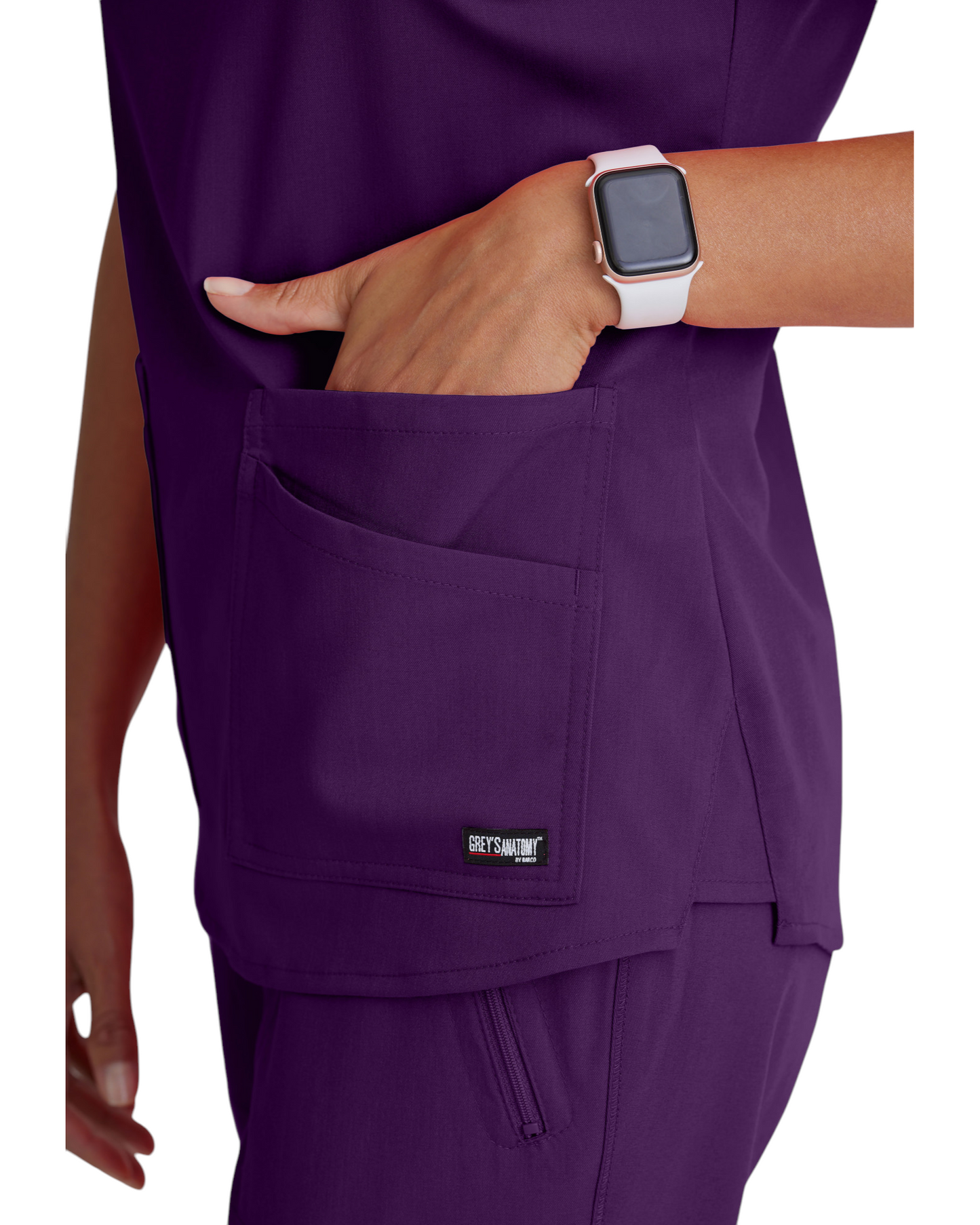 Grey's Anatomy Spandex Strech V-Neck Emma Top #GRST011