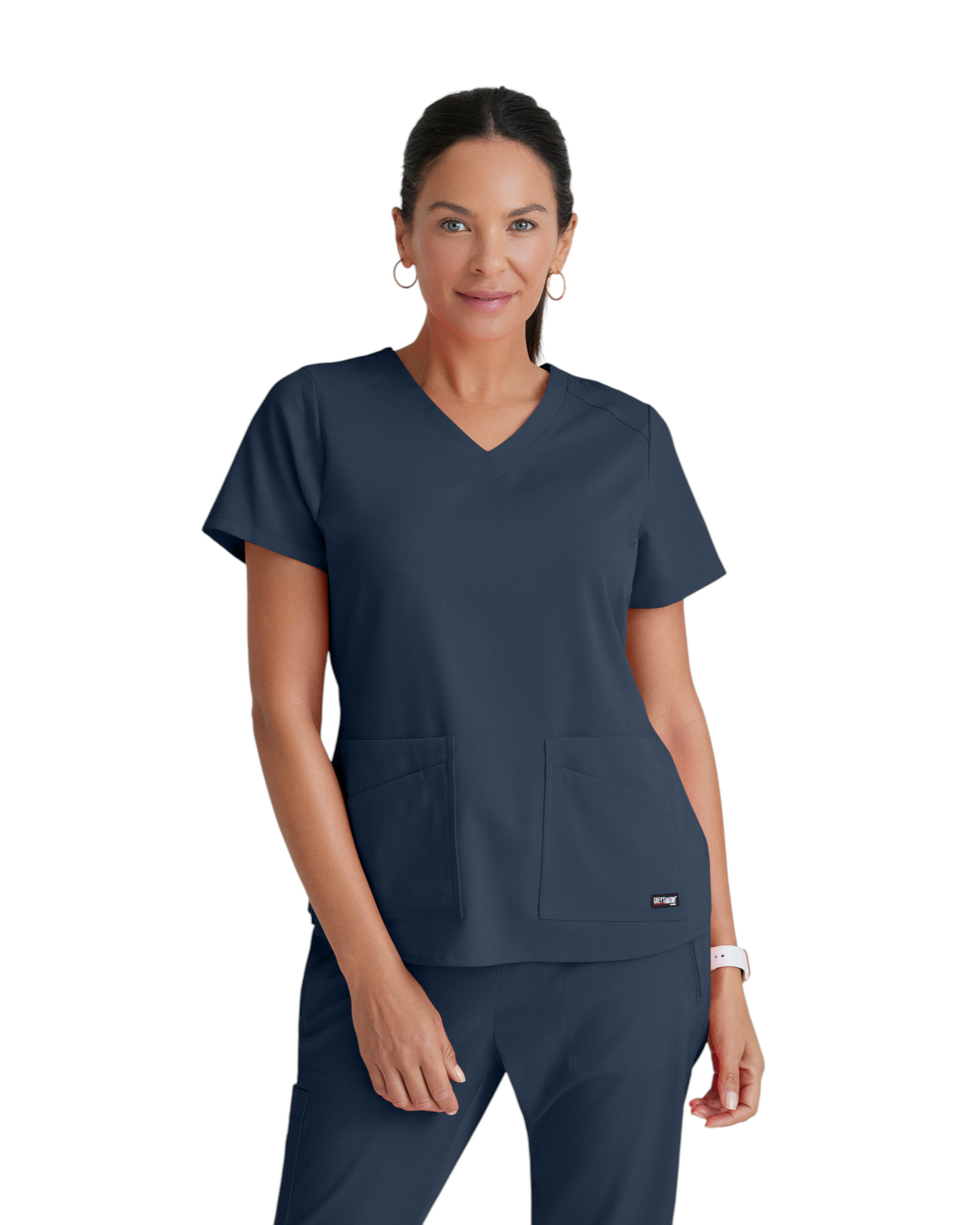 Grey's Anatomy Spandex Strech V-Neck Emma Top #GRST011
