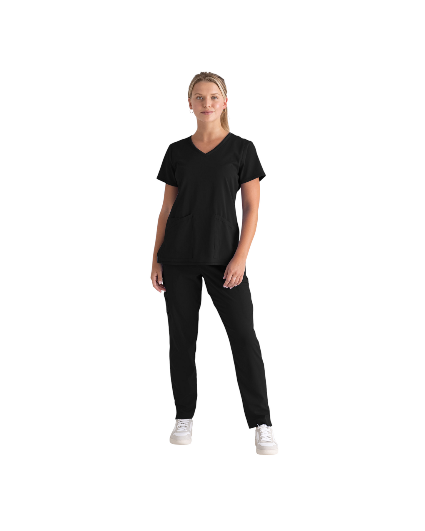 Haut Serena à col en V Grey's Anatomy Spandex Strech #GRST045X (2XL &+)