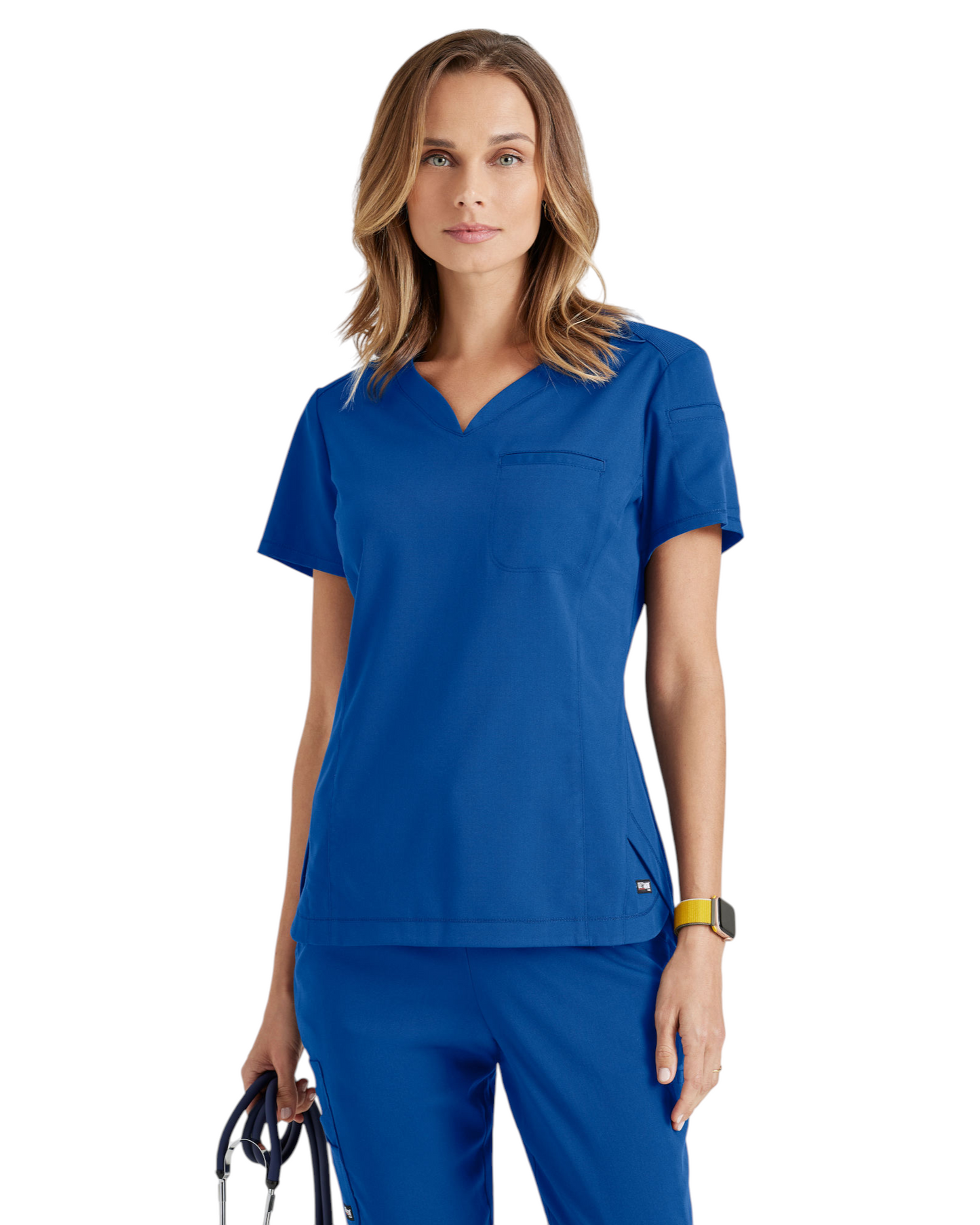 Grey's Anatomy Women's Spandex Stretch V-Neck Capri Top #GRST136