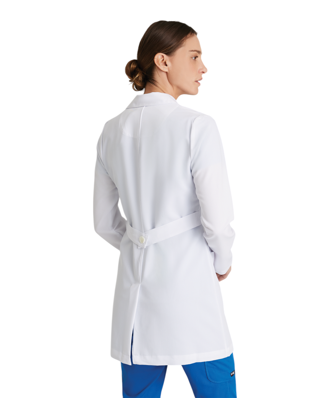 Sarrau blanc manches longues pour femme #2405-IRCUS-LOGO