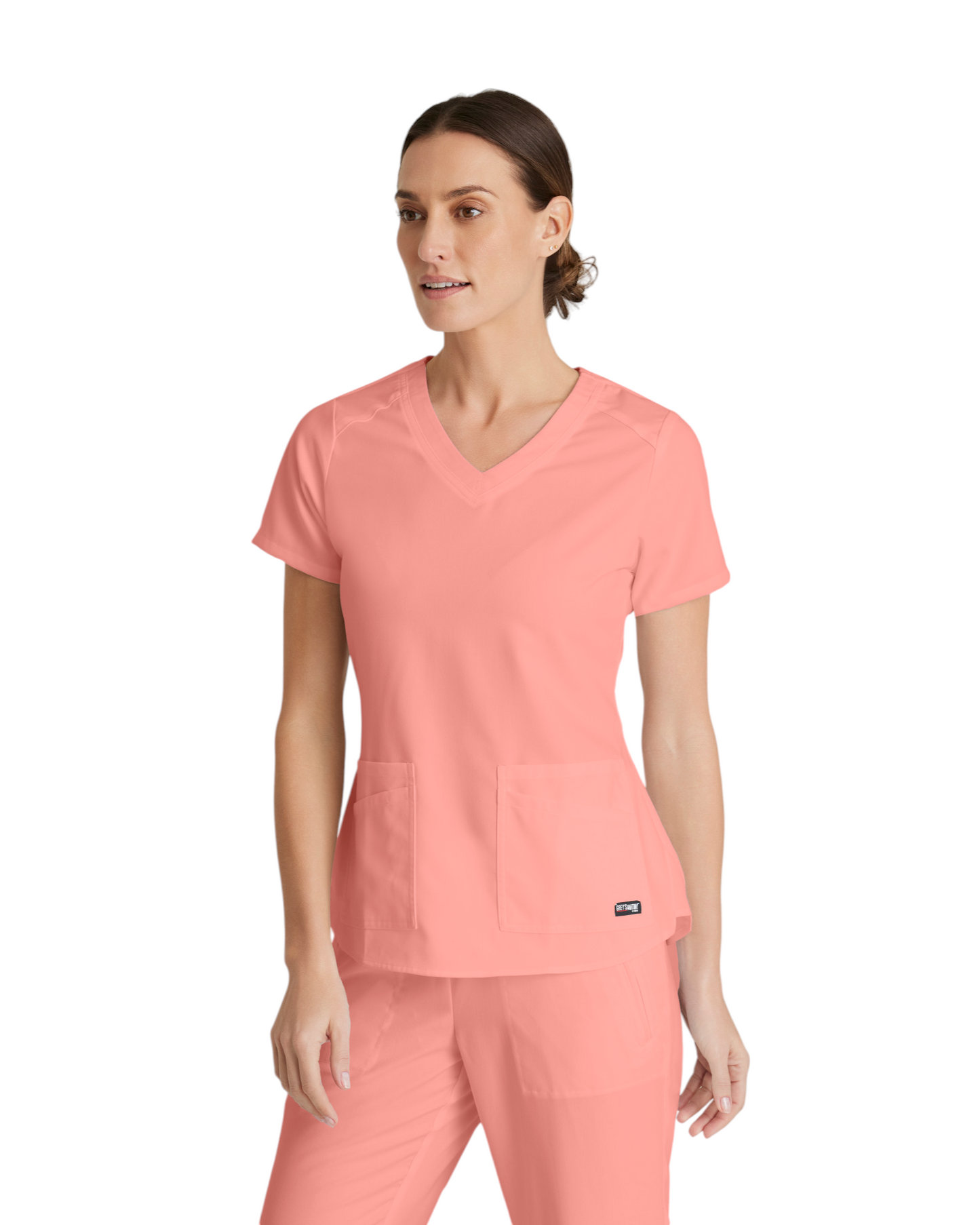 Haut Emma col en V pour femmes Grey's Anatomy Spandex Strech #GRST011