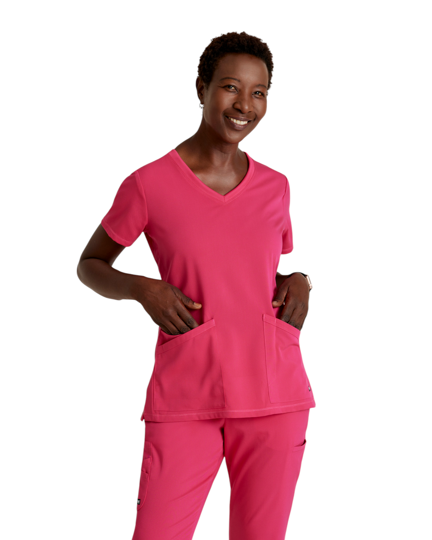 Haut Serena à col en V Grey's Anatomy Spandex Strech #GRST045X (2XL &+)