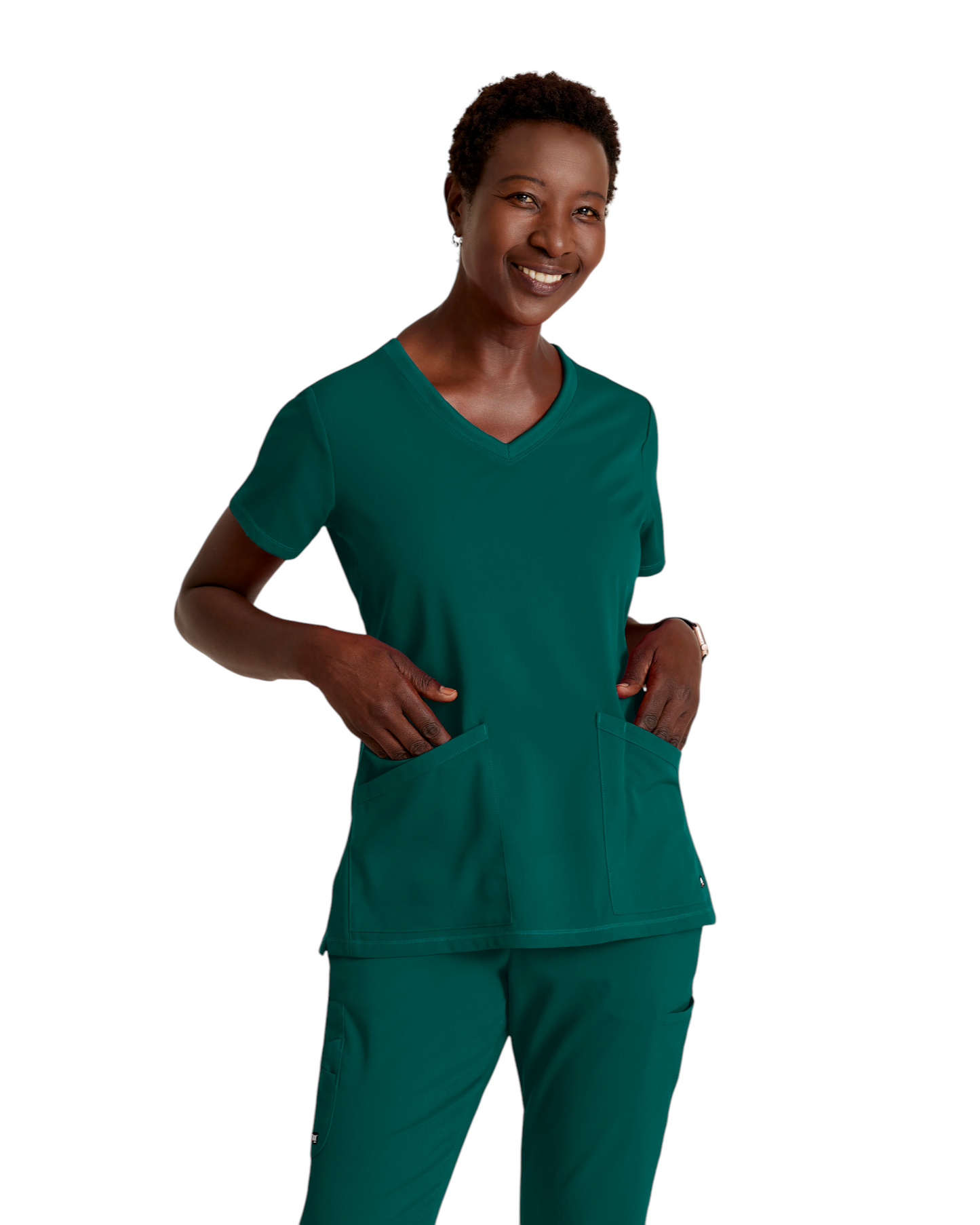 Haut Serena à col en V Grey's Anatomy Spandex Strech #GRST045X (2XL &+)