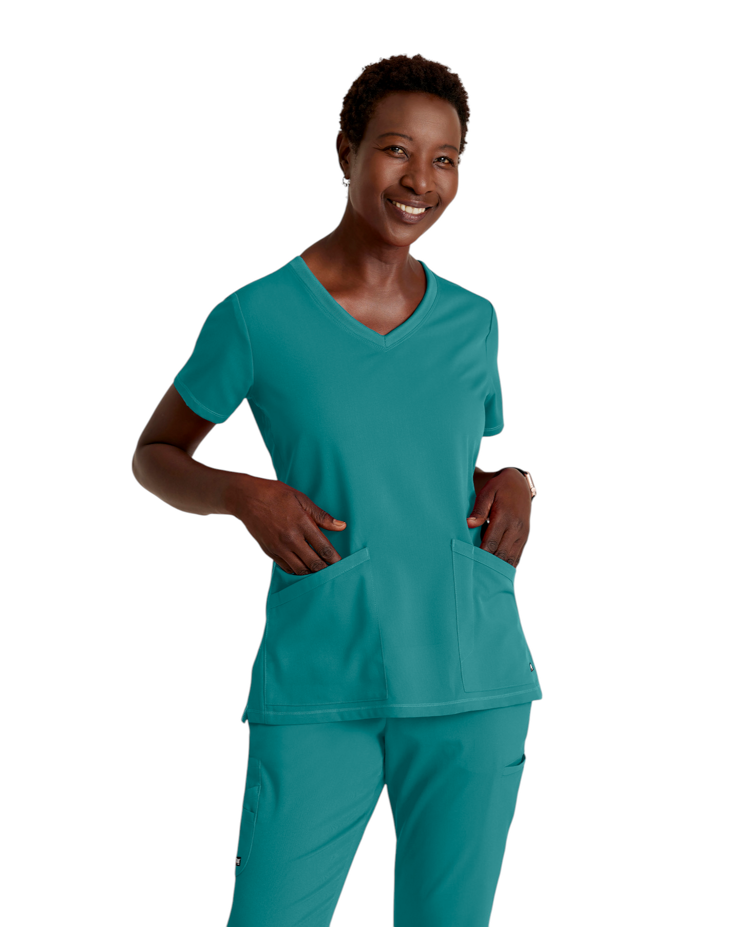 Haut Serena à col en V Grey's Anatomy Spandex Strech #GRST045X (2XL &+)