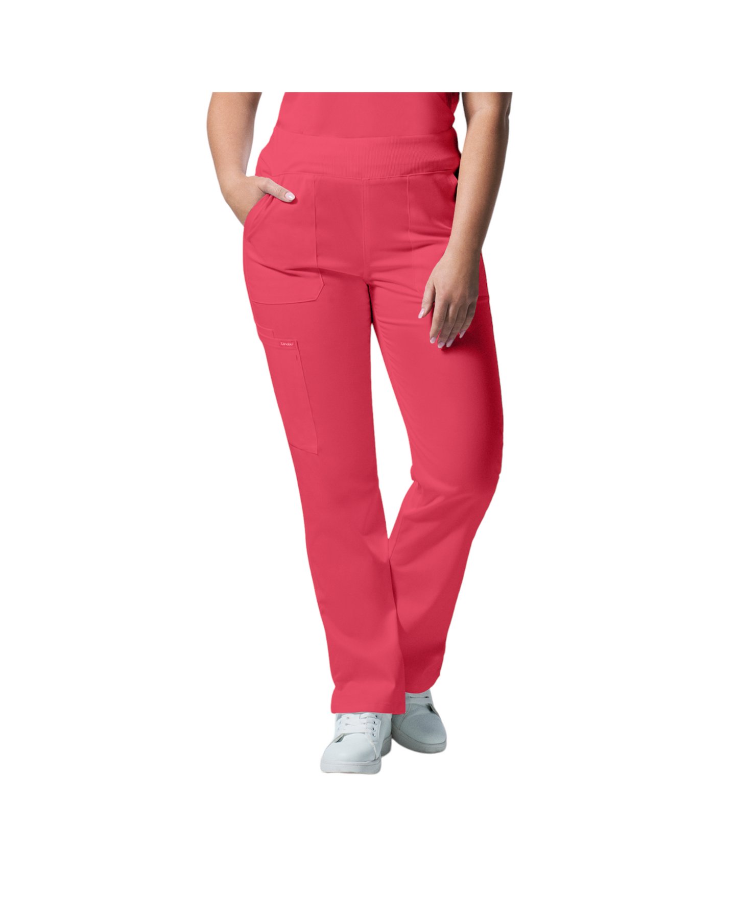 Pantalons 6 poches pour femmes Landau Proflex #LB405 couleur Corail
