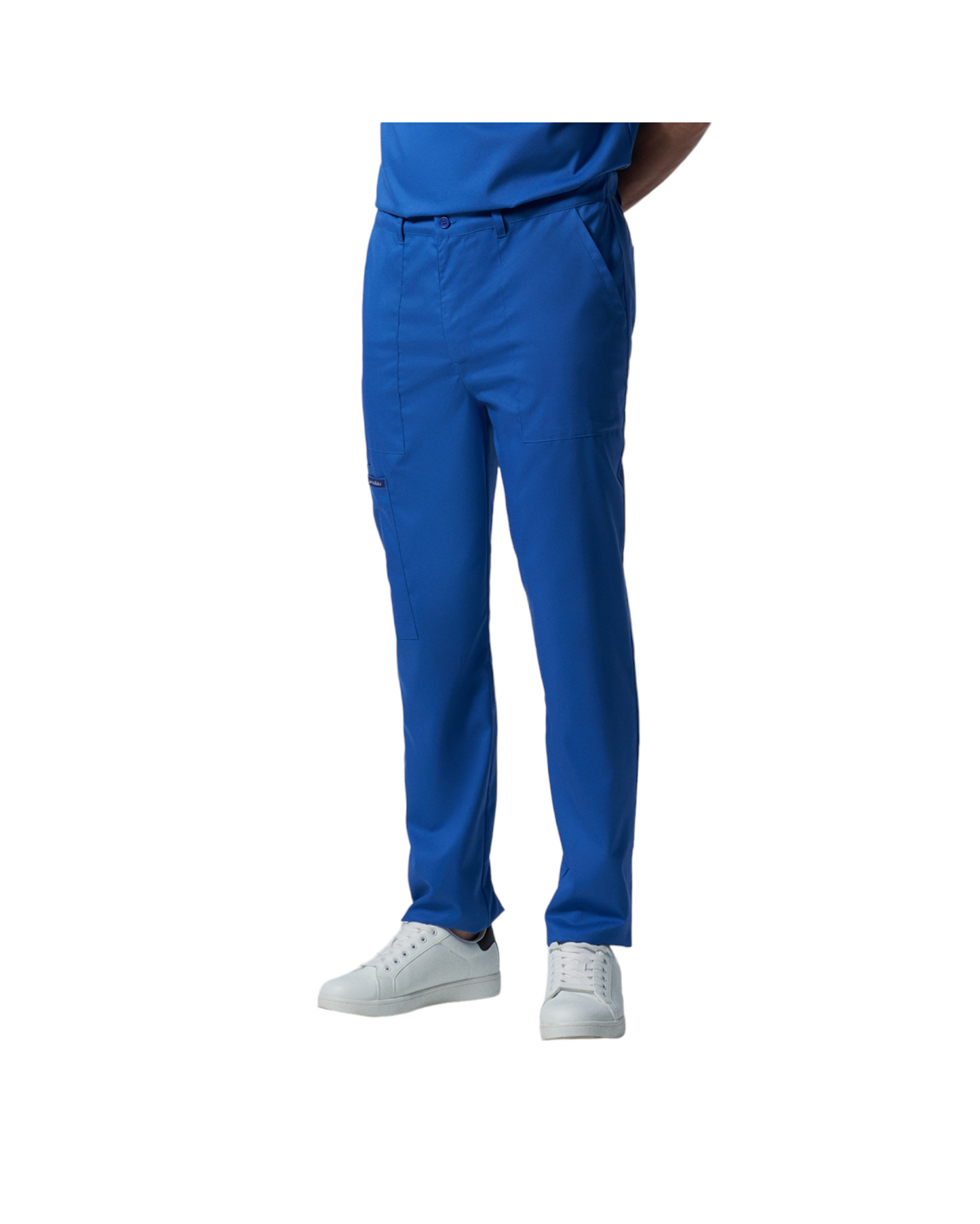 Pantalon jogger pour hommes Landau Proflex #LB408 avec braguette zippée avec élastique dissimulé, cordon de serrage, 2 poches cargo plaqué dont une avec cordon élastique, 2 poches avant et 2 poches arrière., couleur Royal.