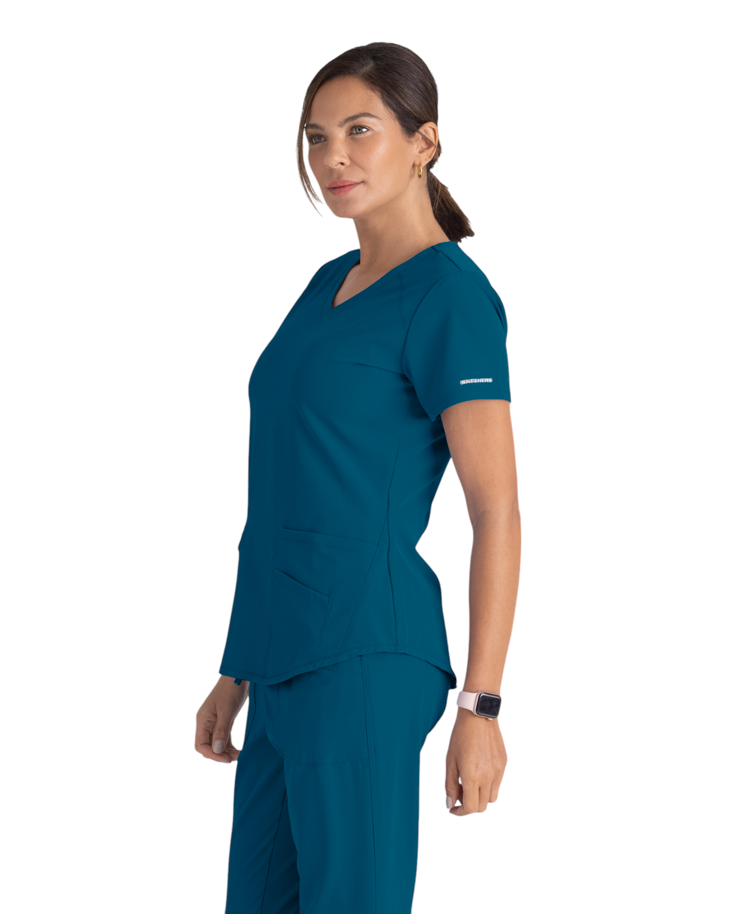 Haut d'uniforme dame médical à 3 poches et col en V incurvé Breeze SKECHERS SK101X