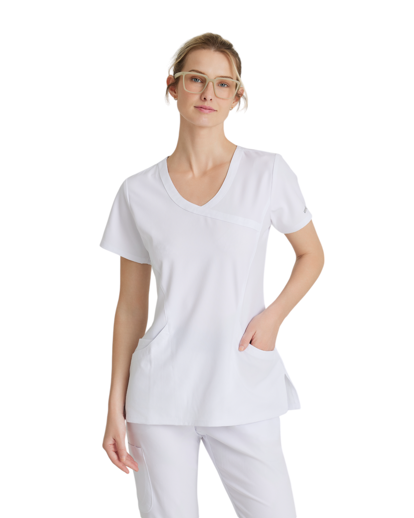 Haut d'uniforme dame à encolure croisée en V avec 3 poches Reliance SKECHERS SK102