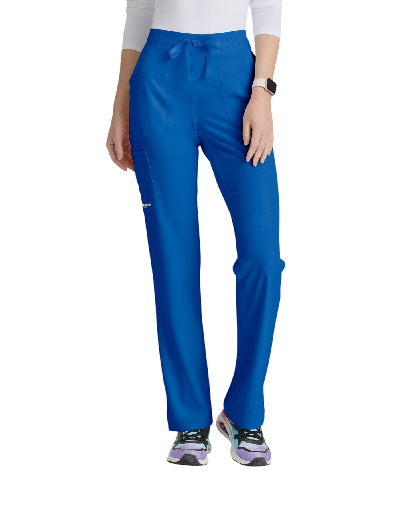 Ladies' straight-leg, mid-rise medical pants with 3 pockets SKECHERS SK201X