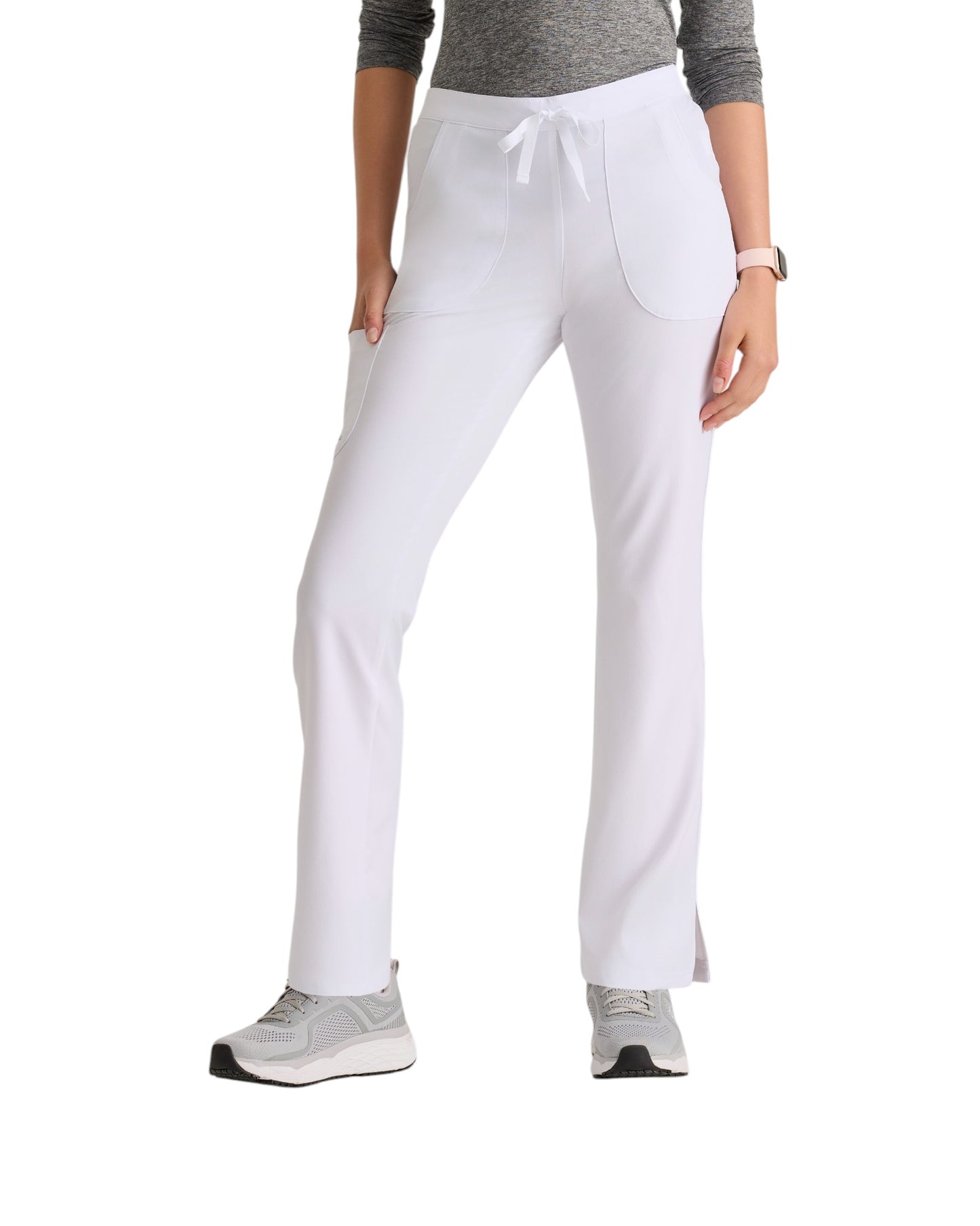 Ladies' straight-leg, mid-rise medical pants with 3 pockets SKECHERS SK201X