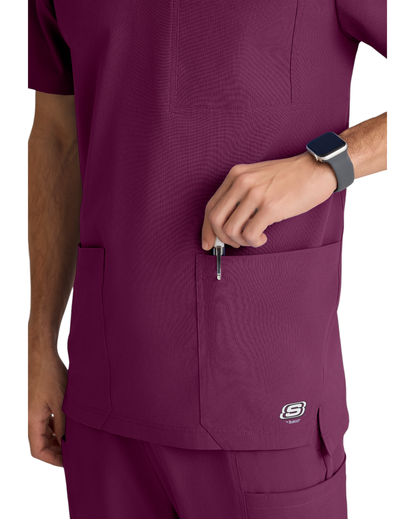 Haut d'uniforme homme à encolure ronde et 3 poches Thesis Skechers™ by Barco SKT193