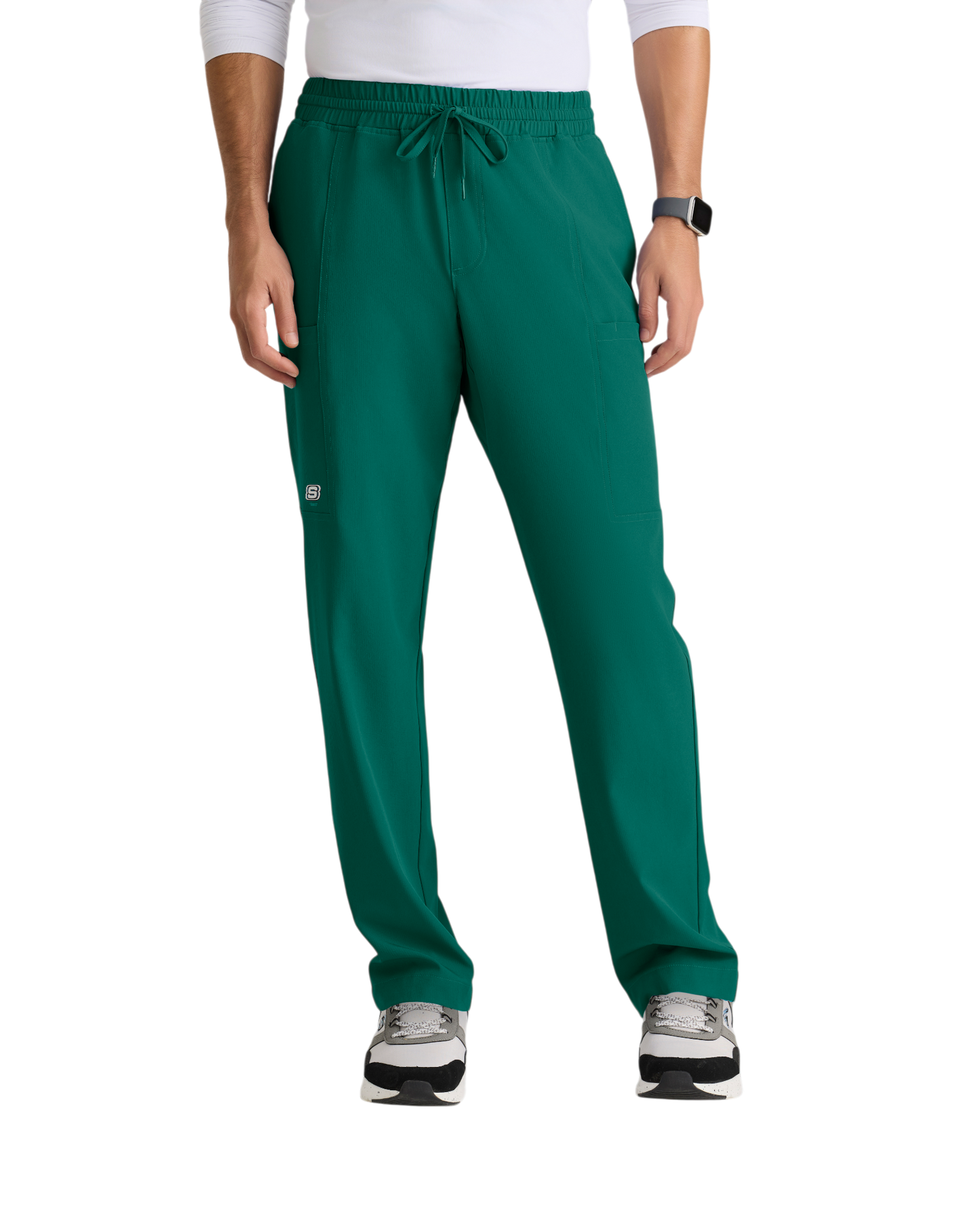 Pantalon droit à 5 poches et taille élastique Skechers pour homme #SKP718