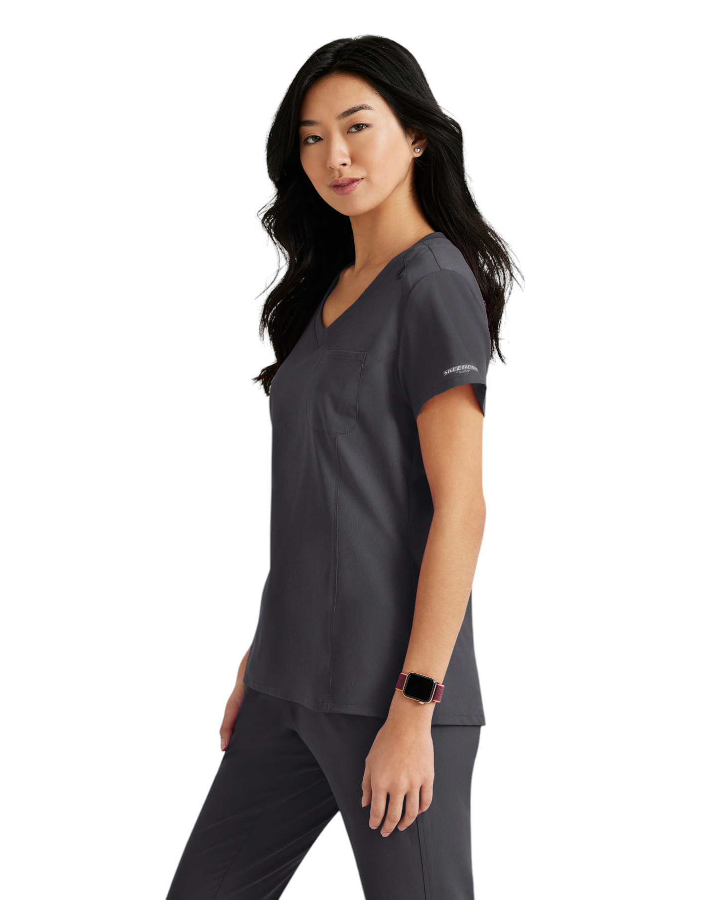 Haut d'uniforme dame à une poche Dignity à rentrer dans le pantalon Skechers SKT147X (2XL &+)