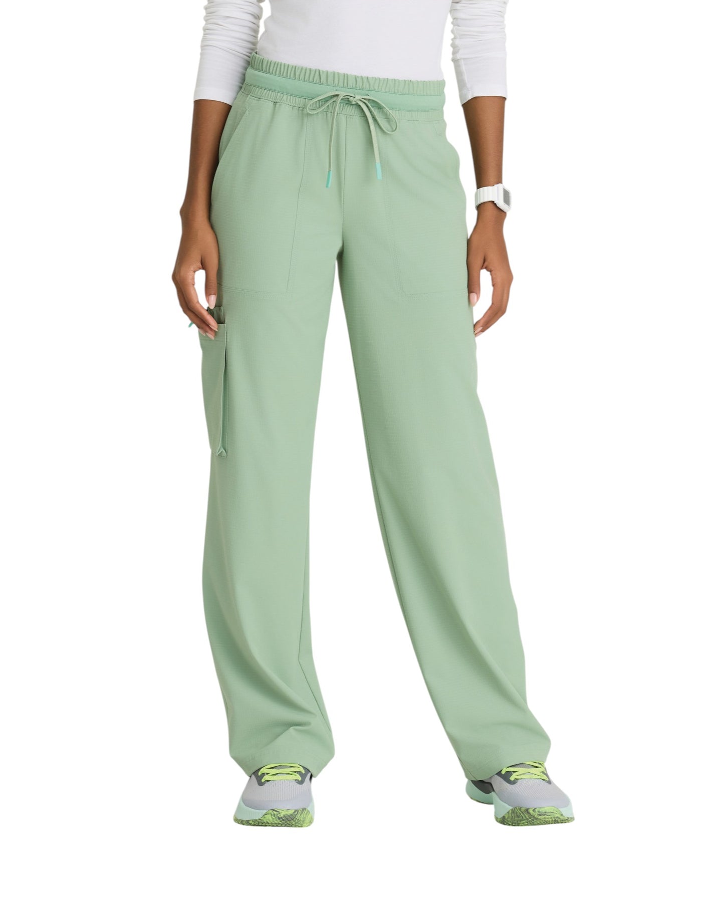 Skechers women's 5-Pocket wide leg pants with gathered waist #SKP707X (2XL&+)