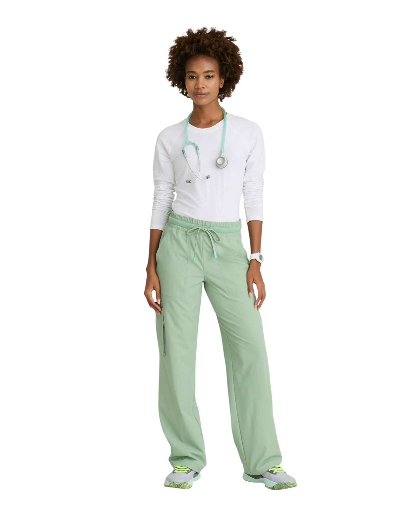 Skechers women's 5-Pocket wide leg pants with gathered waist #SKP707