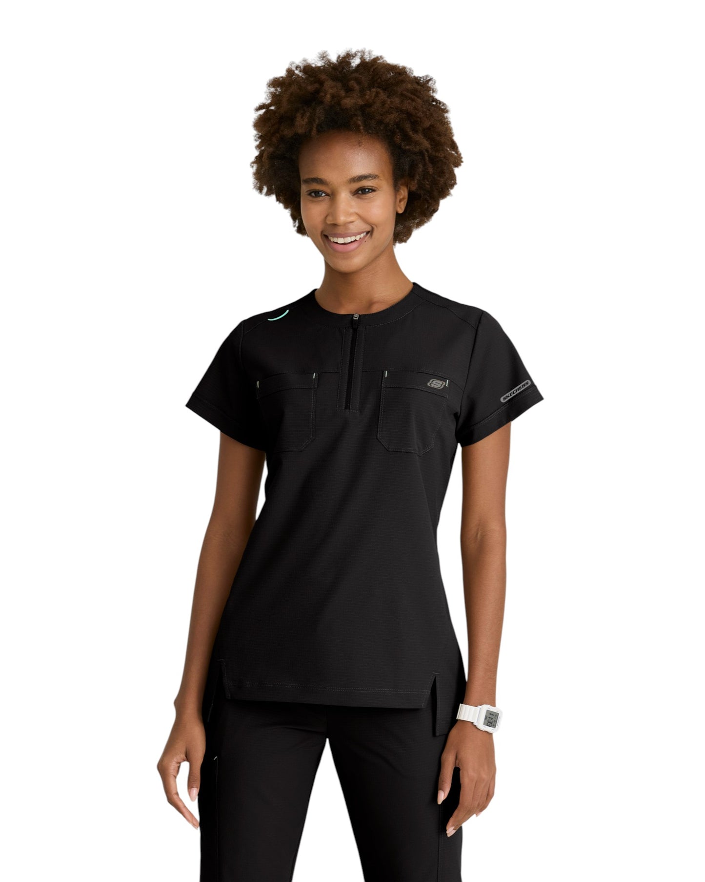 Haut à col rond et 2 poches pour femmes Skechers ripstop #SKT284X (2XL &+)