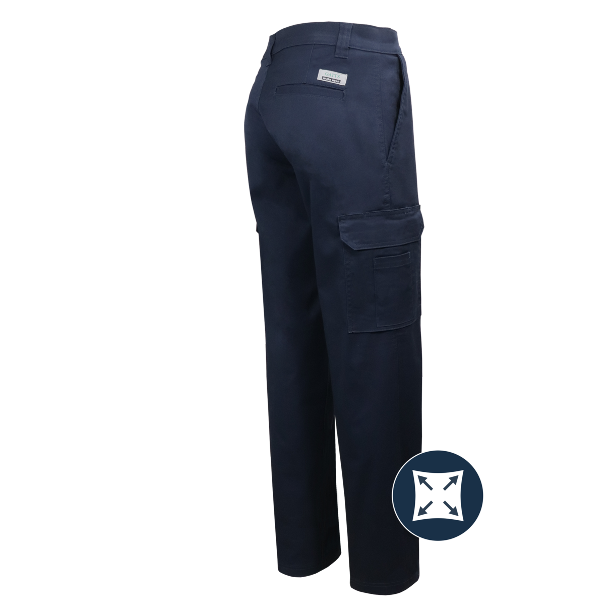 Pantalon cargo de travail pour homme pour Gatts #011EX marine dos