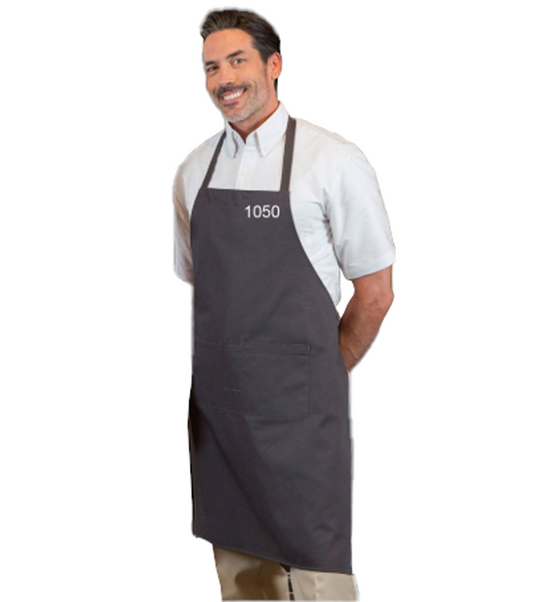 Tablier à bavette non ajustable Premium Uniforms #1050 charcoal