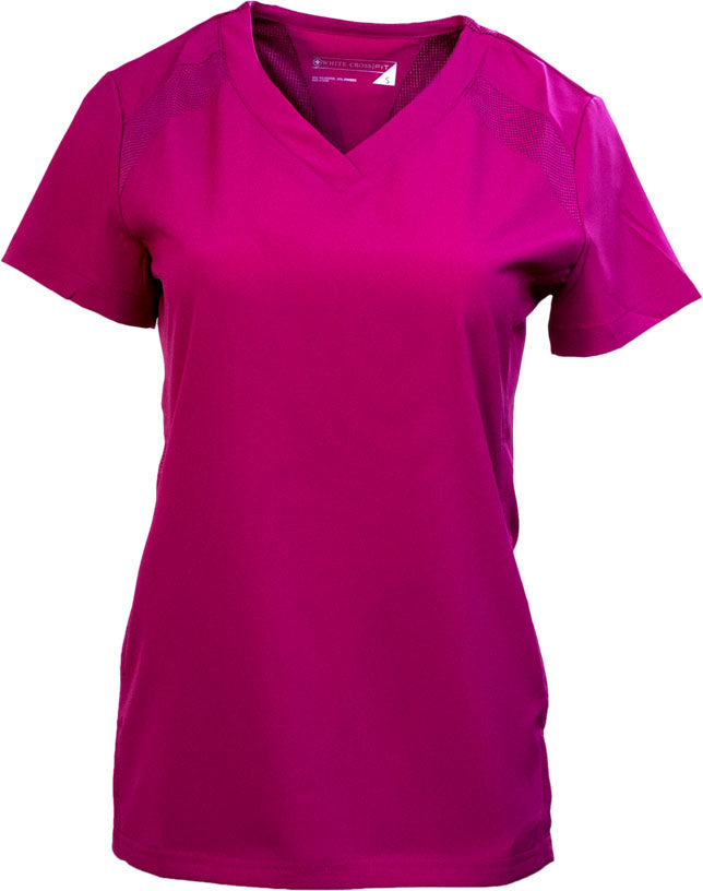 Haut de travail médical profil sport White Cross Fit #746 fuchsia