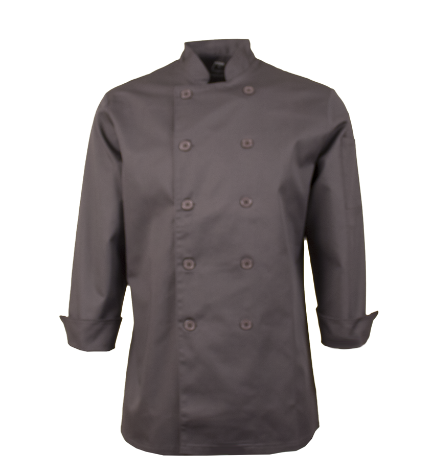 Veste de cuisinier classique MOBB #CC250 gris