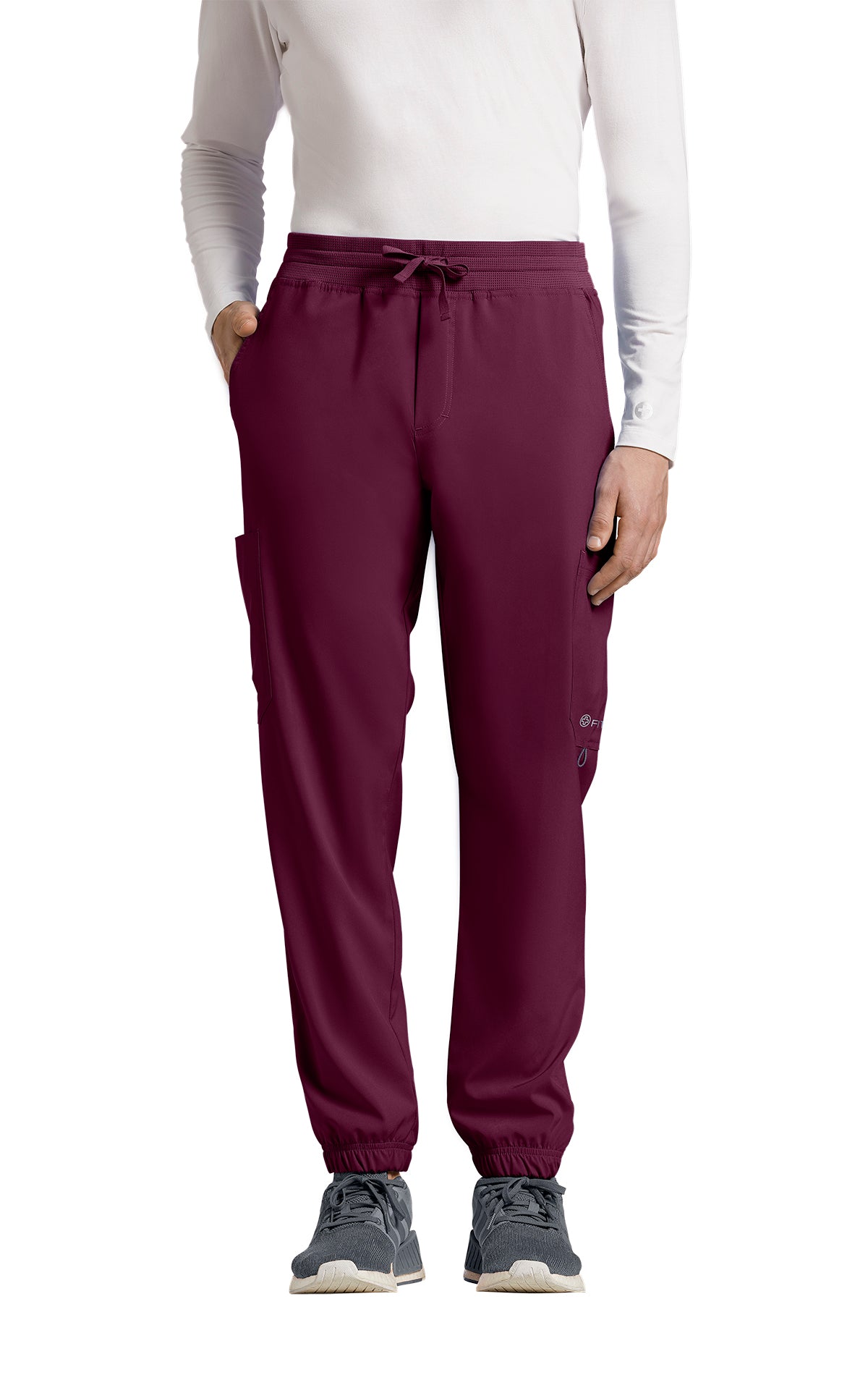 Pantalon de travail jogger pour homme White Cross FIT #223 bordeaux