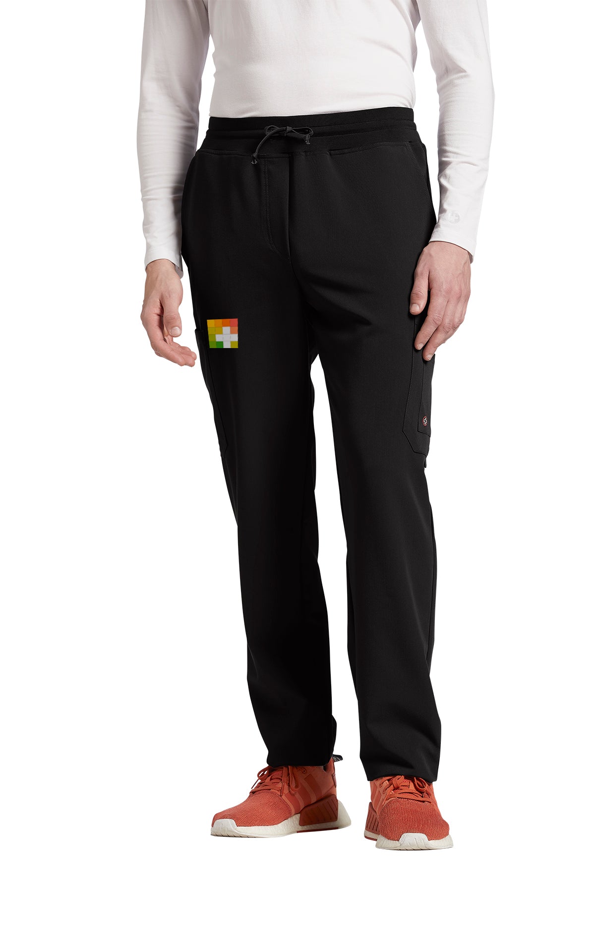 Men's Cargo Pants # 227 V-Tess Collection White Cross