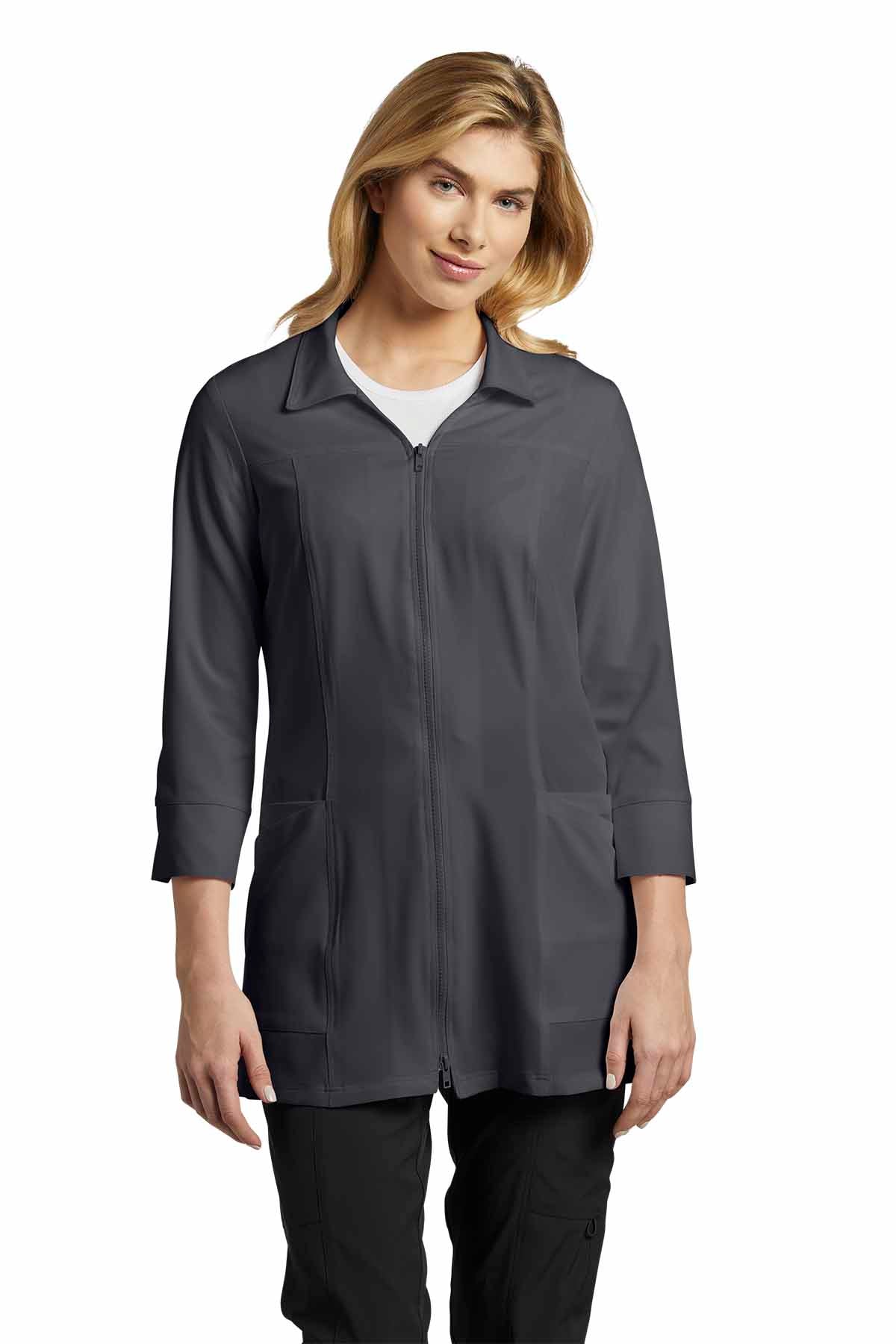 Sarrau pour femme avec manches 7/8 Marvella White Cross #2816 slate