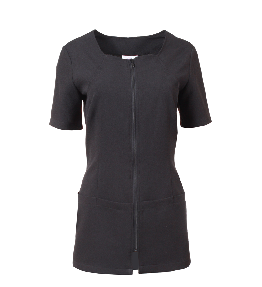 Haut de travail manches courtes Les Secrets du Style #311SS noir