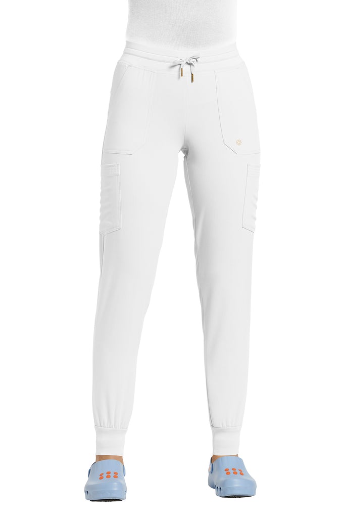 Pantalon jogger blanc doux pour dame Marvella de White Cross 327