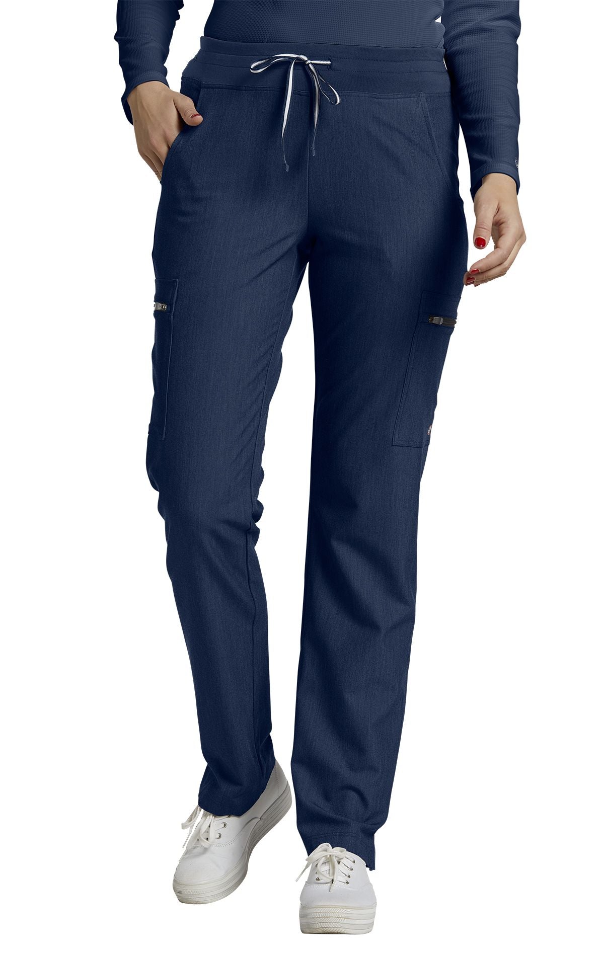 Pantalon de travail poches cargo V-Tess White Cross #337 navy