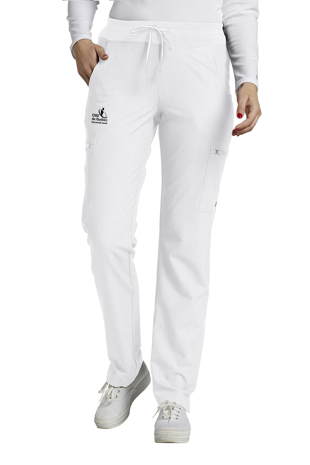 Pantalon de travail médical V-Tess White Cross #337CHU blanc