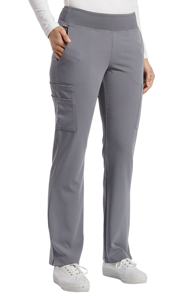 Pantalon de travail pour femme Marvella White Cross #354P gris glacier