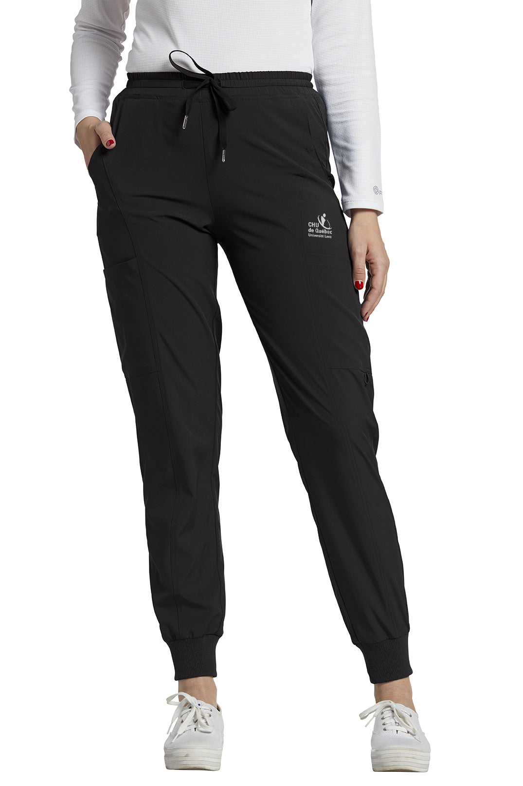Pantalon de travail médical jogger White Cross FIT #365CHU noir