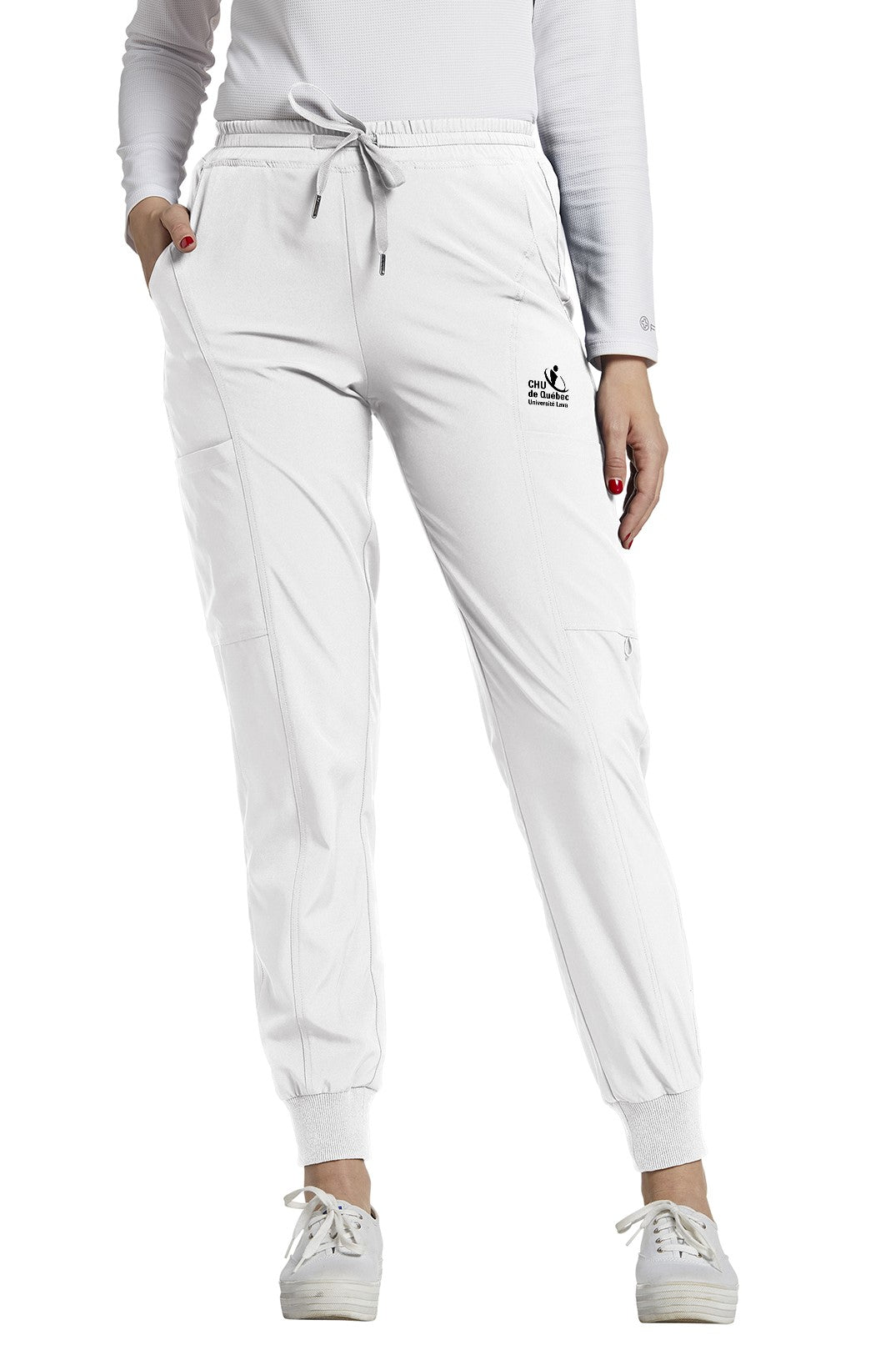 Pantalon de travail médical jogger White Cross FIT #365CHU blanc