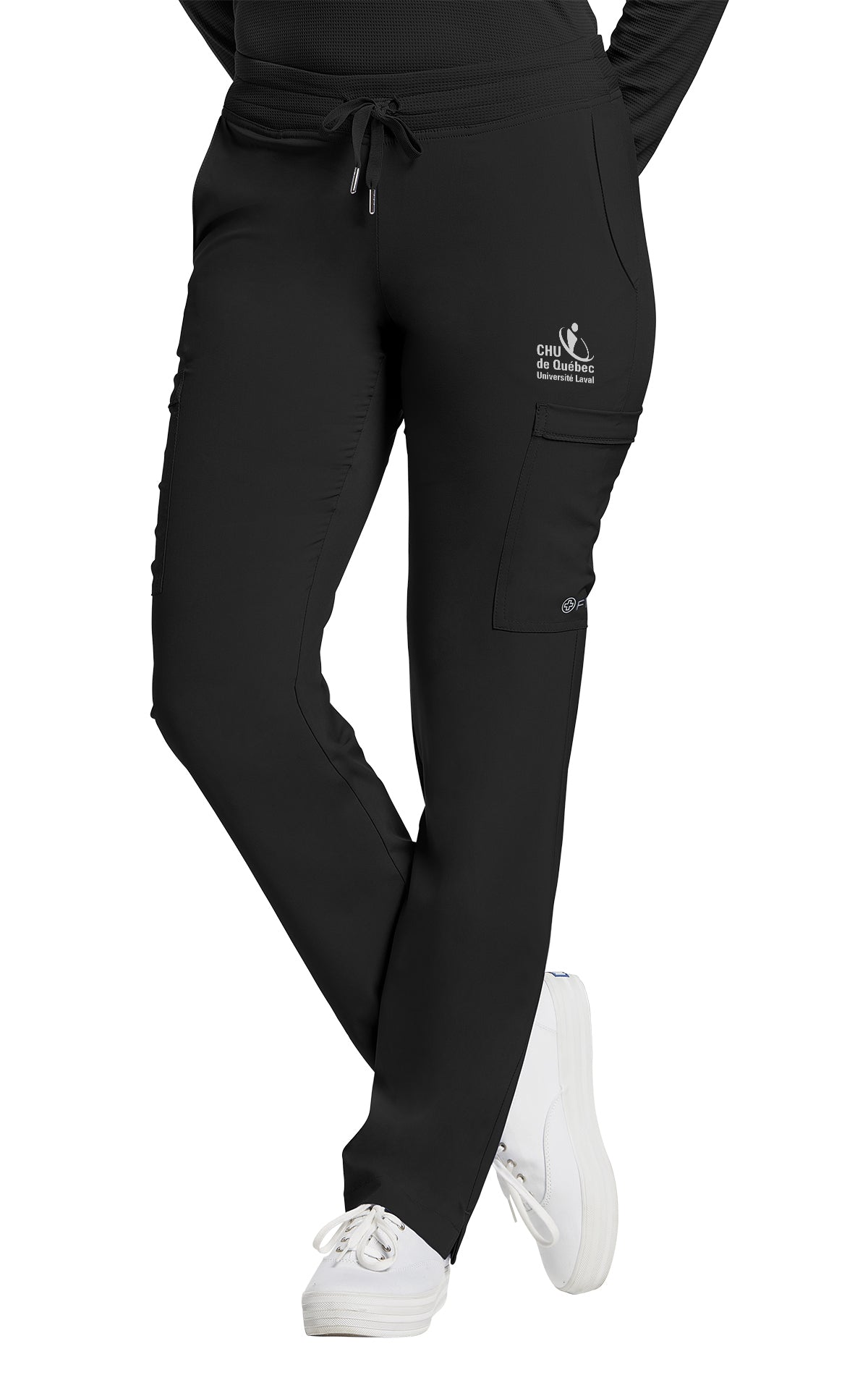 Pantalon de travail Cargo FIT pour infirmières Uniformes Sélect #373CHU noir