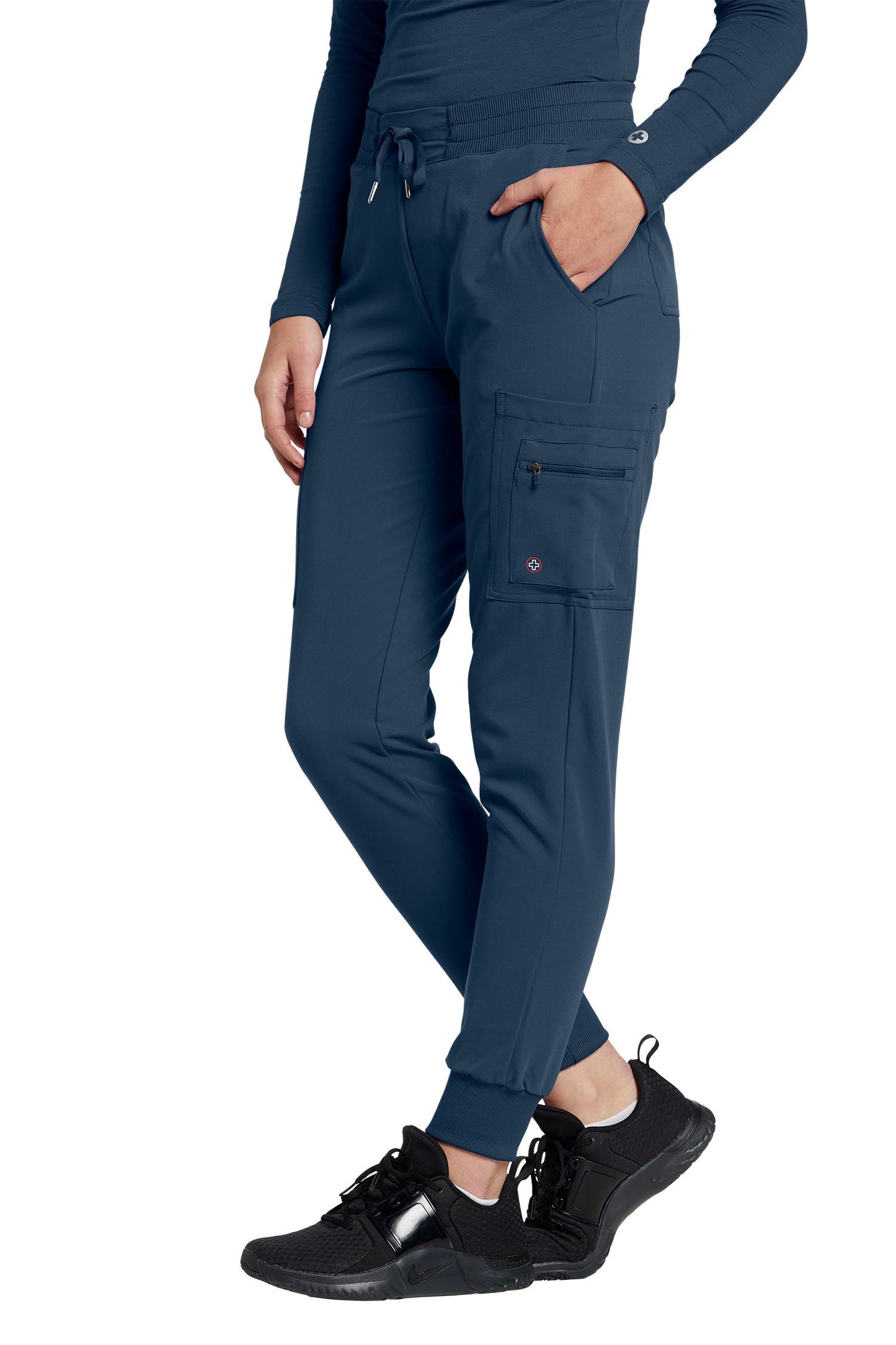 Pantalon de travail pour femme Jogger V-Tess White Cross #380 navy