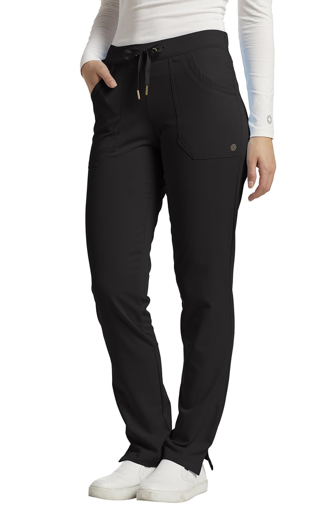 Pantalon de travail à cordon Marvella White Cross #384 noir