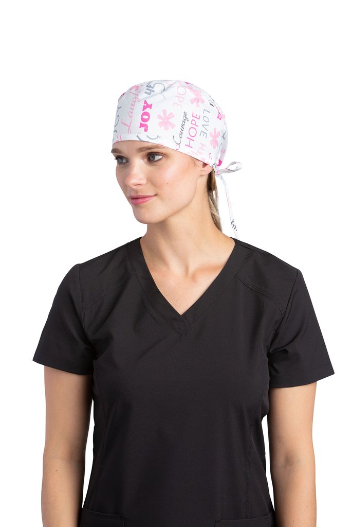 Chapeau de chirurgie White Cross Couleur Cure Wordings 505