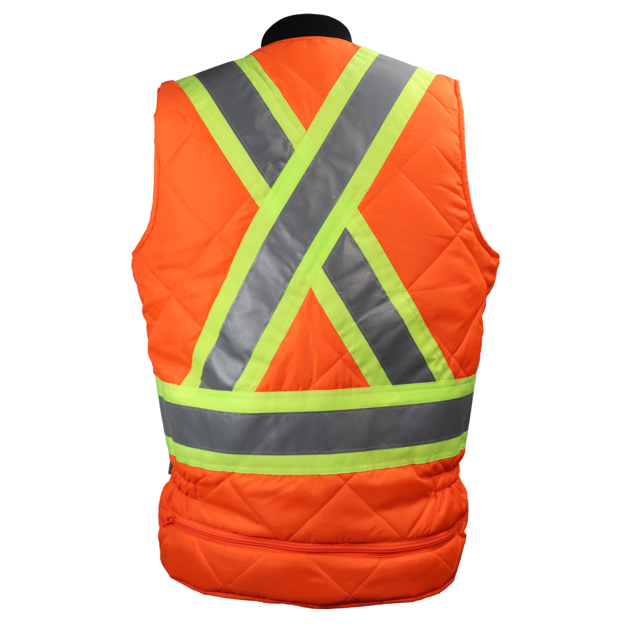 Veste de travail réversible doublée sans manches Gatts #540XR orange dos